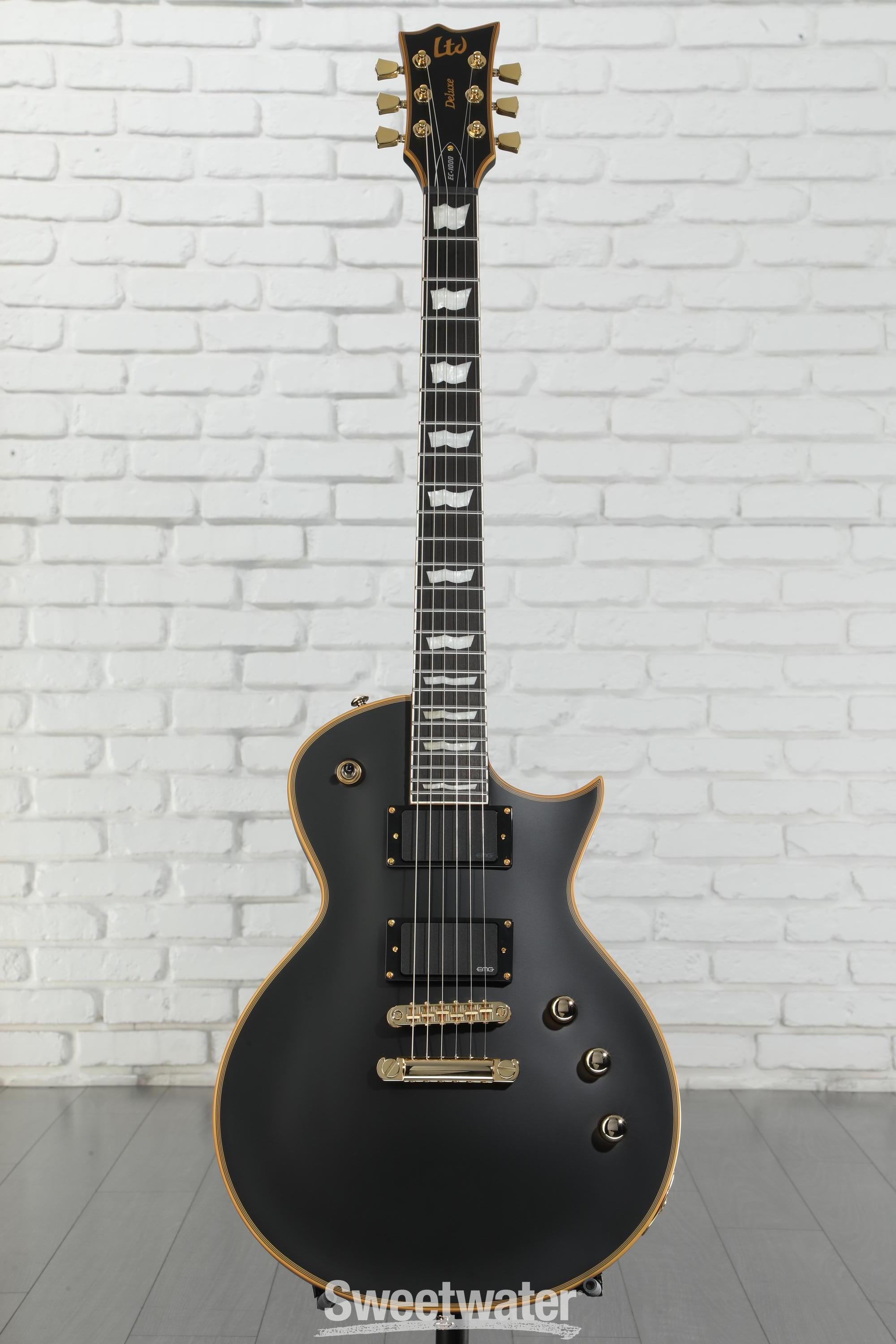 ltd ec1000 deluxe ビンテージブラック Amazon.com: ESP LTD EC-1000 EMG - Vintage Black : Musical