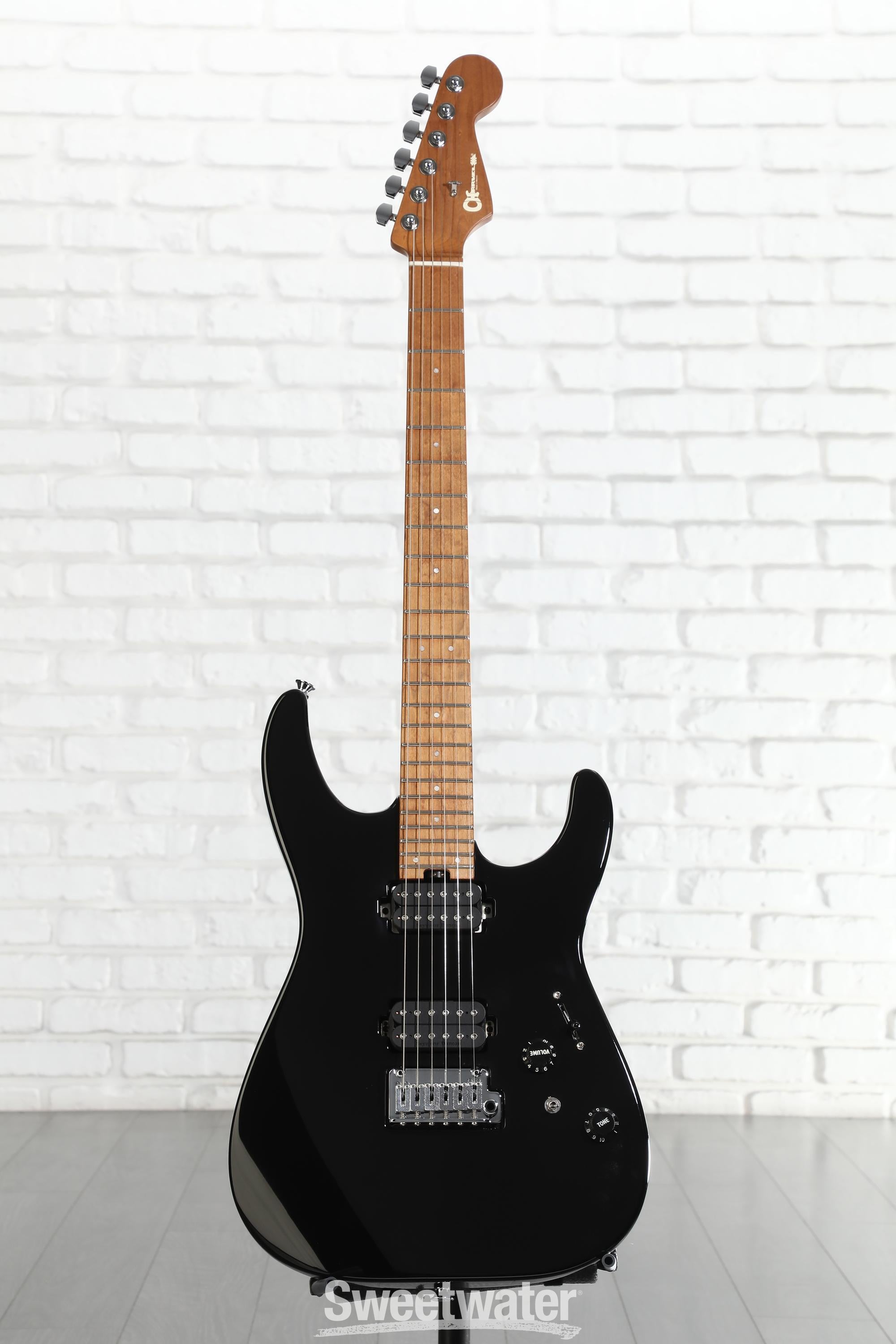 Charvel Pro-Mod DK24 HH 2PT Electric Guitar - Gloss Black | Sweetwater