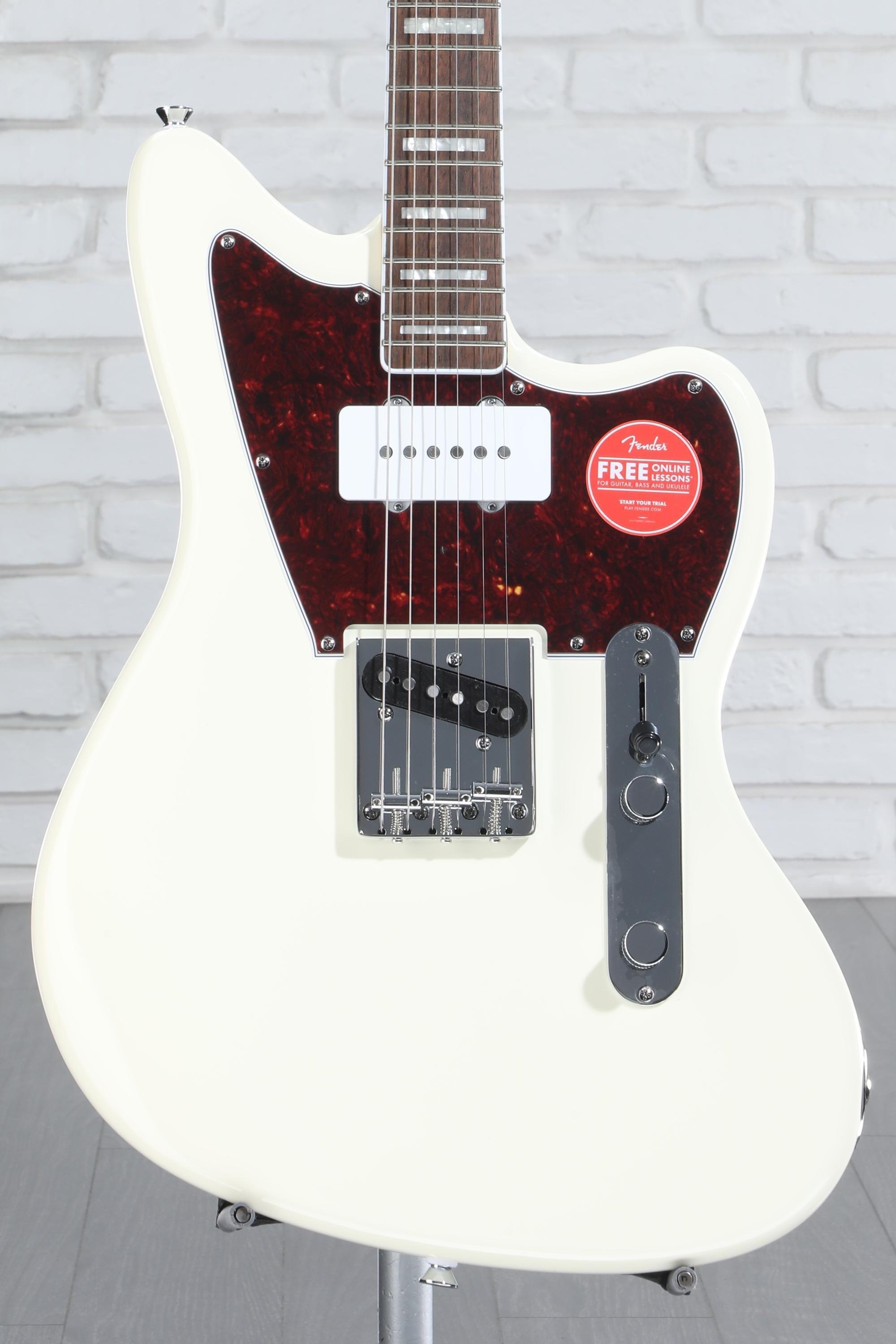 Squier Limited-edition Paranormal Offset Telecaster SJ Electric Guitar -  Olympic White | Sweetwater