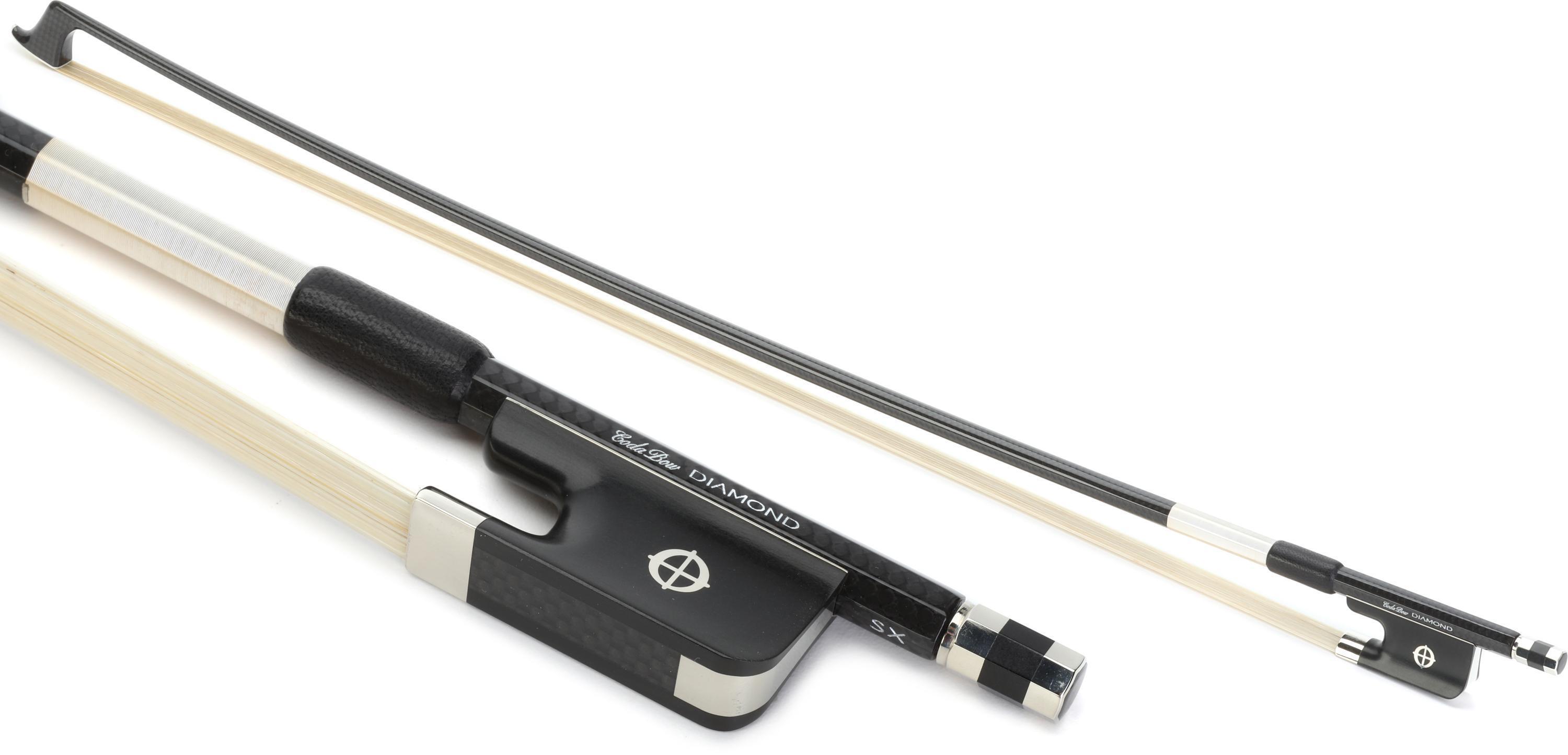 CodaBow Diamond GX Professional Violin Bow - Black, 4/4 Size