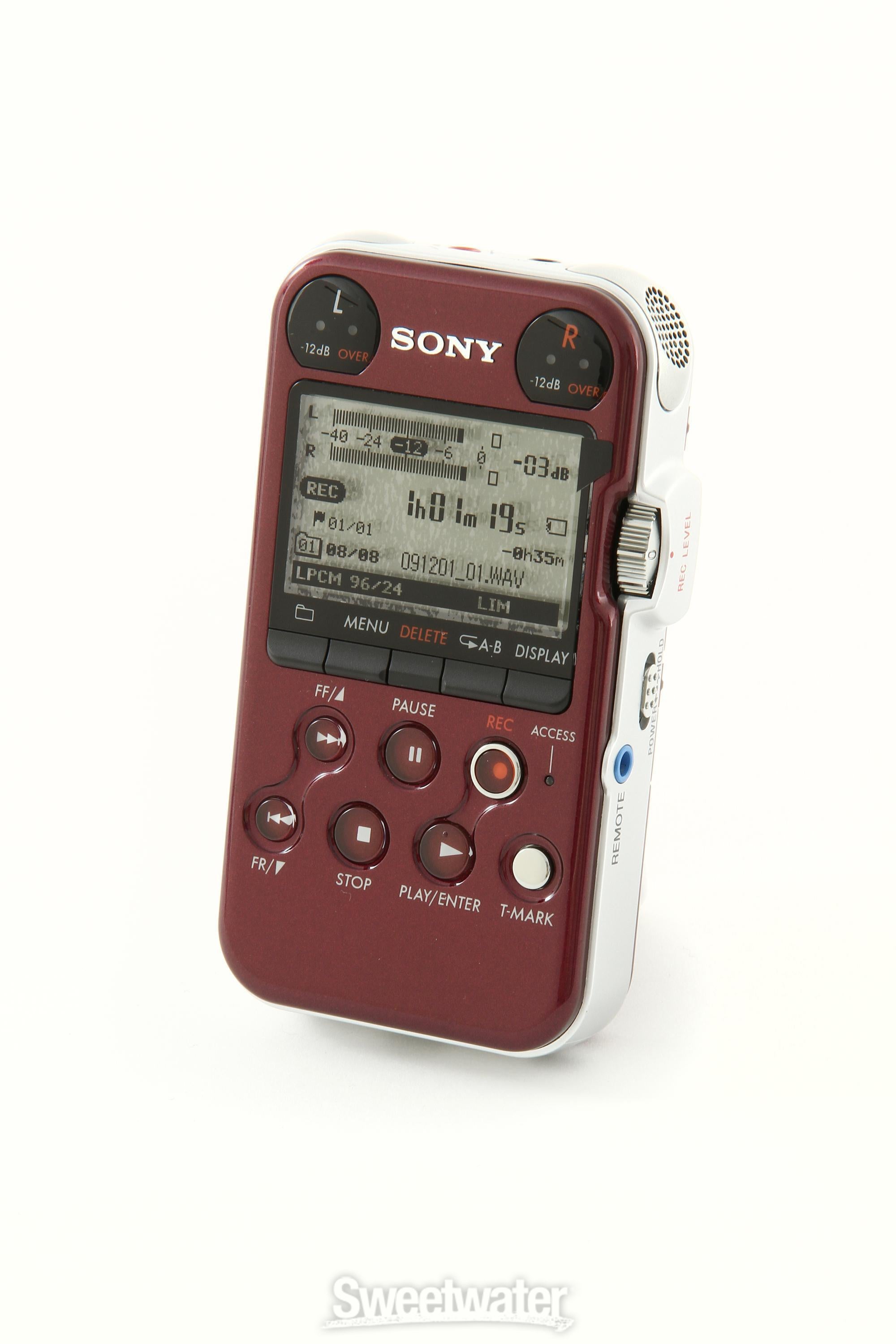 【動作確認済】SONY PCM-M10 デジタルオーディオレコーダー レッド Sony PCM-M10 - Red | Sweetwater