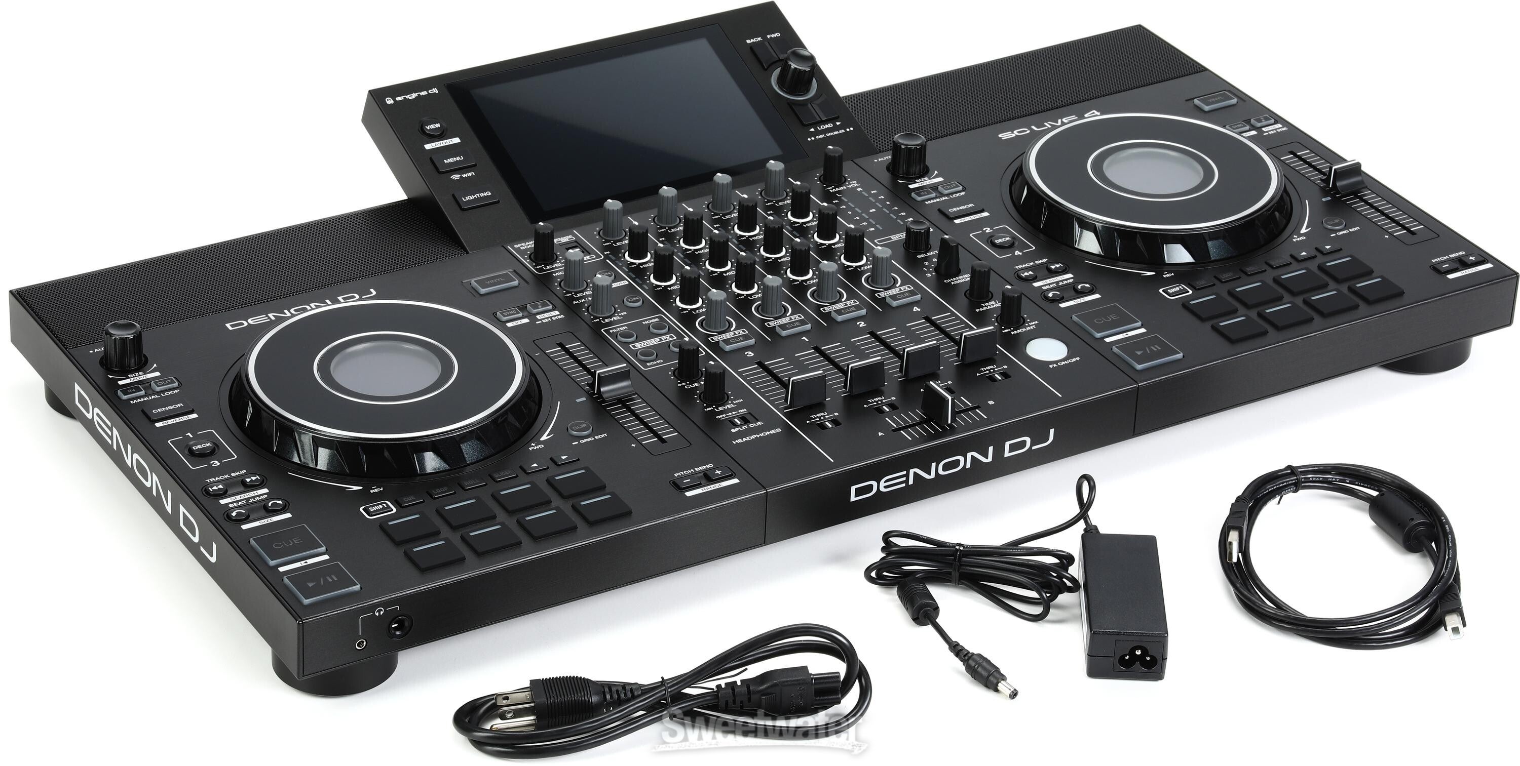 Denon DJ SC Live 4 Standalone DJ Controller | Sweetwater