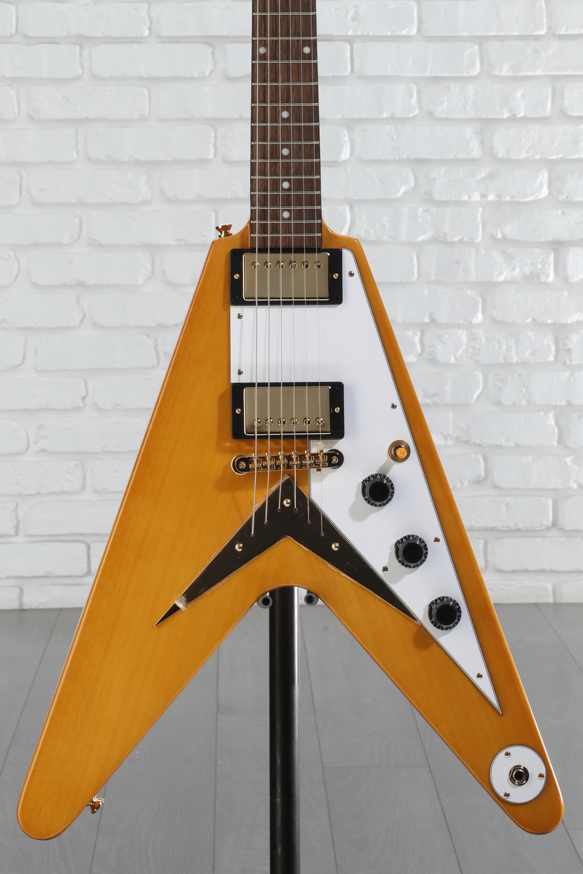 Epiphone 1958 Korina Flying V Electric Guitar - Natural