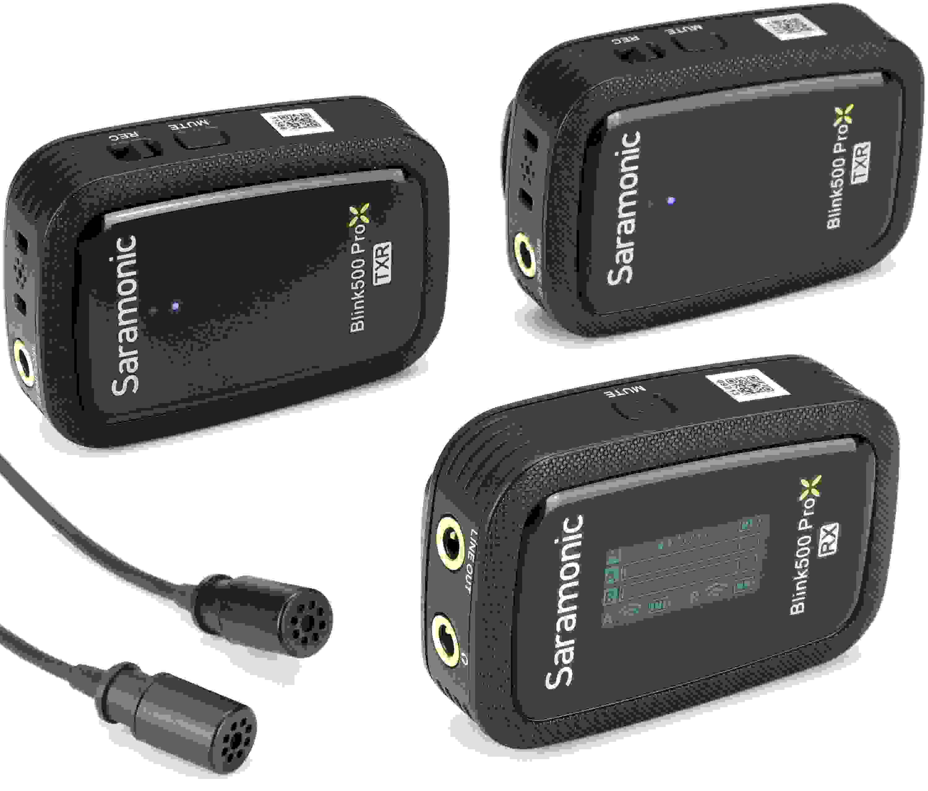 Saramonic Blink 500 ProX B2R Clip-on Wireless Mic System with Recording Transmitters
