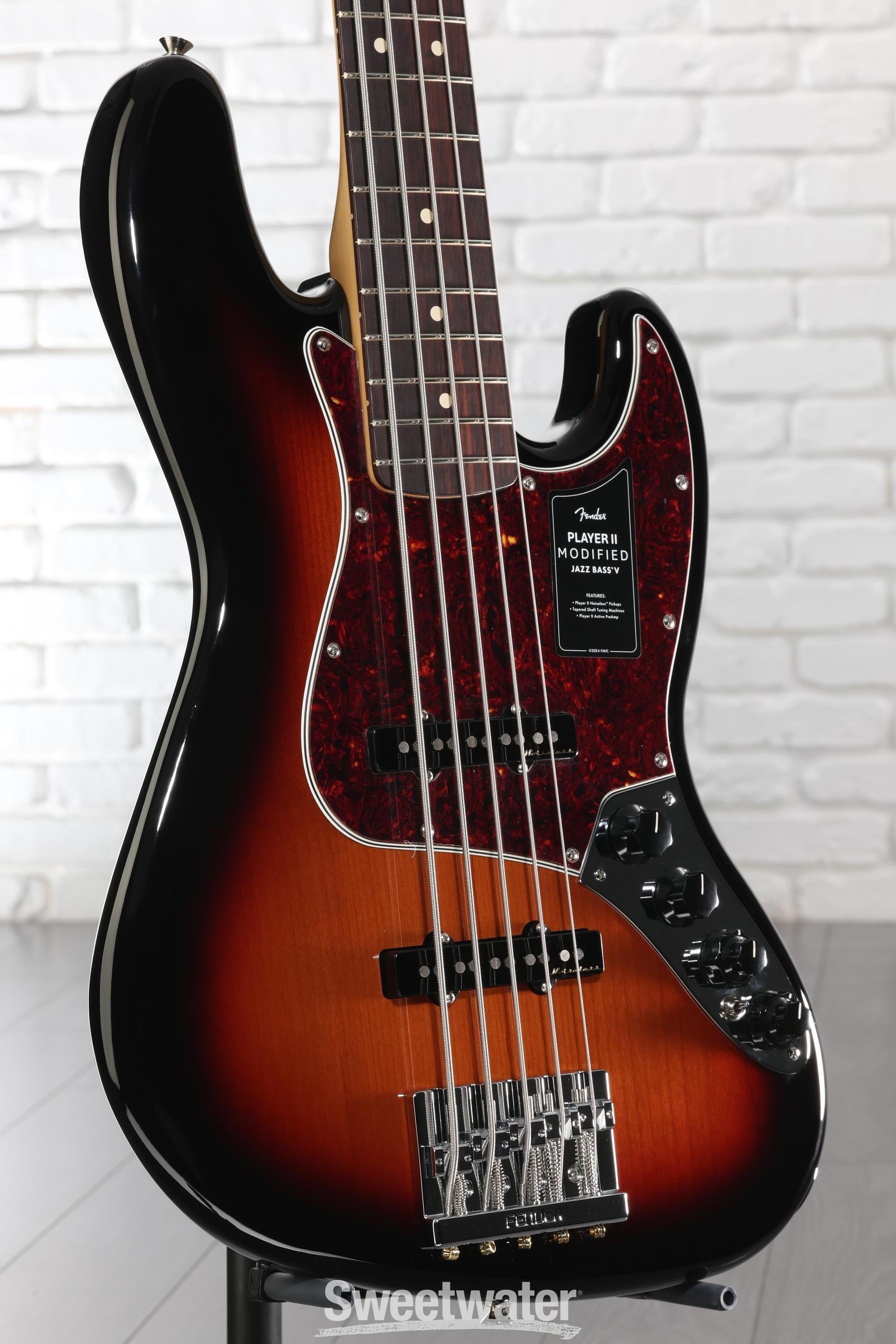 Fender Player II Modified Active Jazz Bass V - 3-tone Sunburst