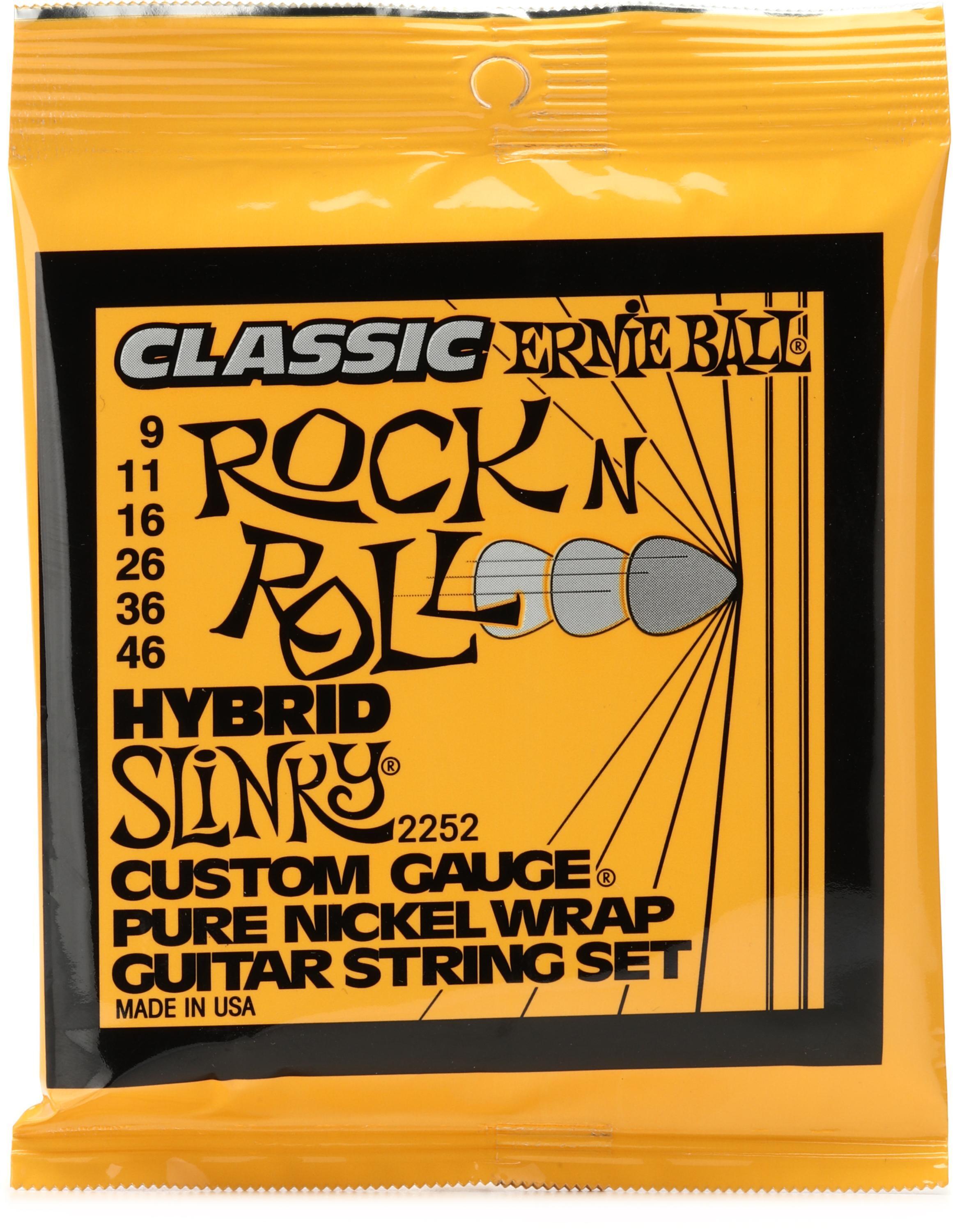 Ernie Ball 2252 Hybrid Slinky Classic Rock N Roll Electric Guitar