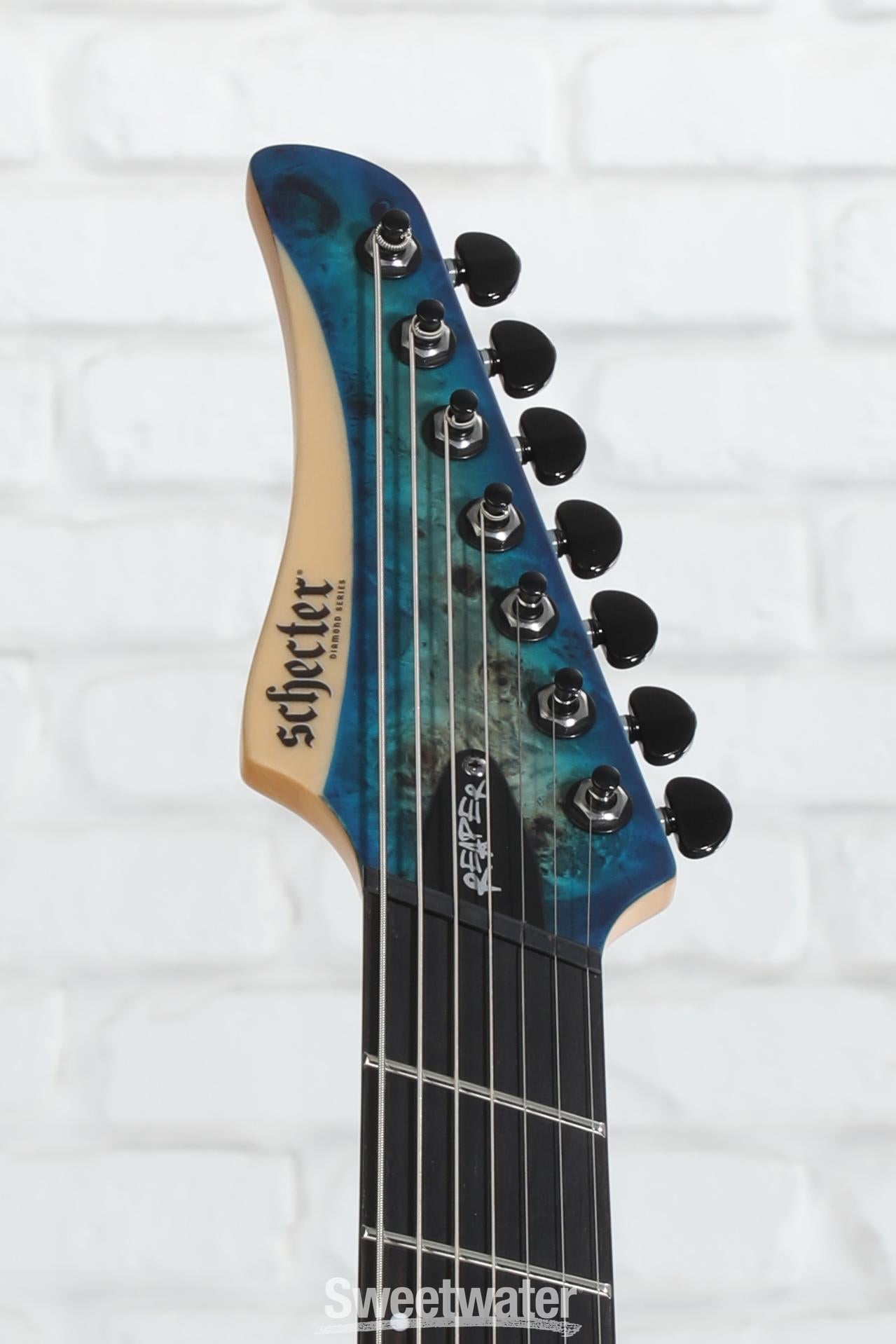 Schecter Reaper-7 Multiscale - Satin Sky Burst | Sweetwater