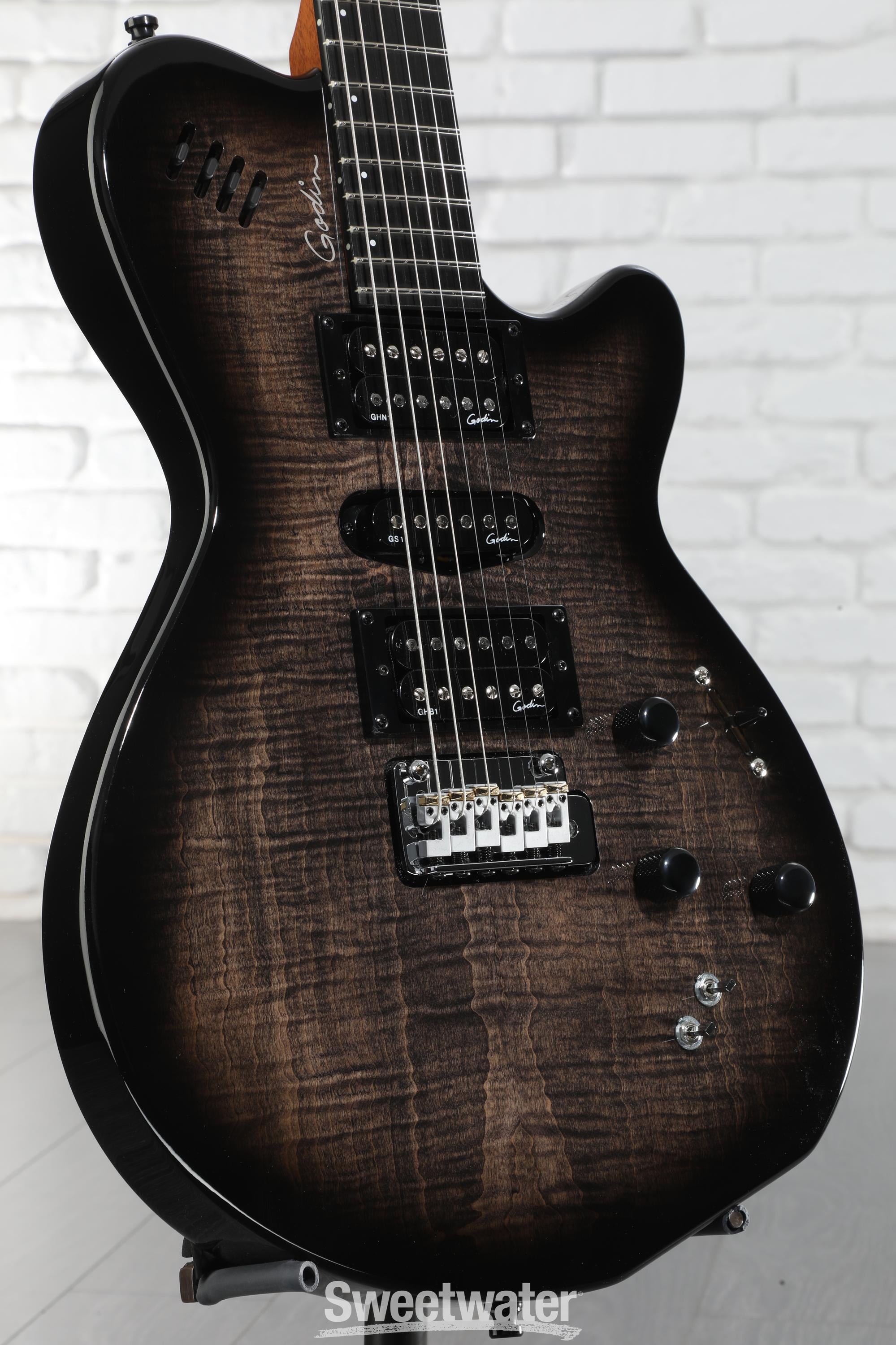 ギター Godin XTSA KOA Godin xtSA Koa Extreme HG Electric Guitar - Natural | Sweetwater