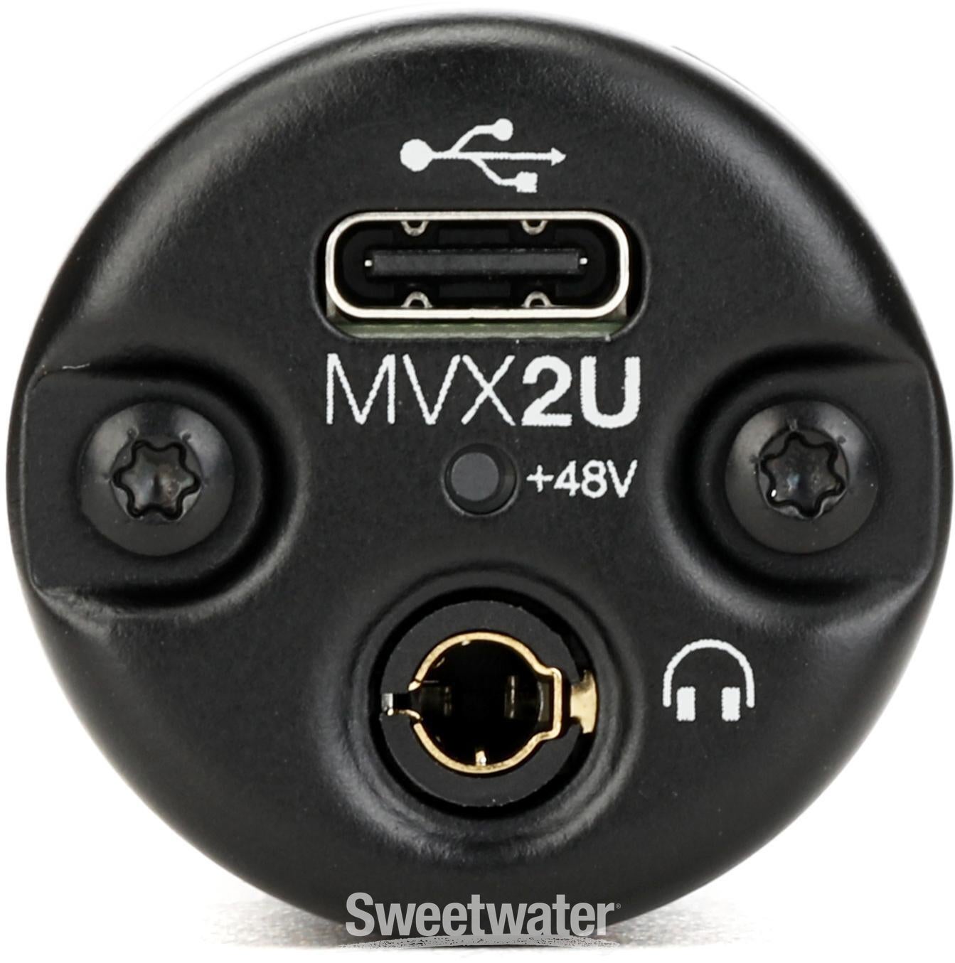 Shure MVX2u XLR to USB Audio Interface | Sweetwater