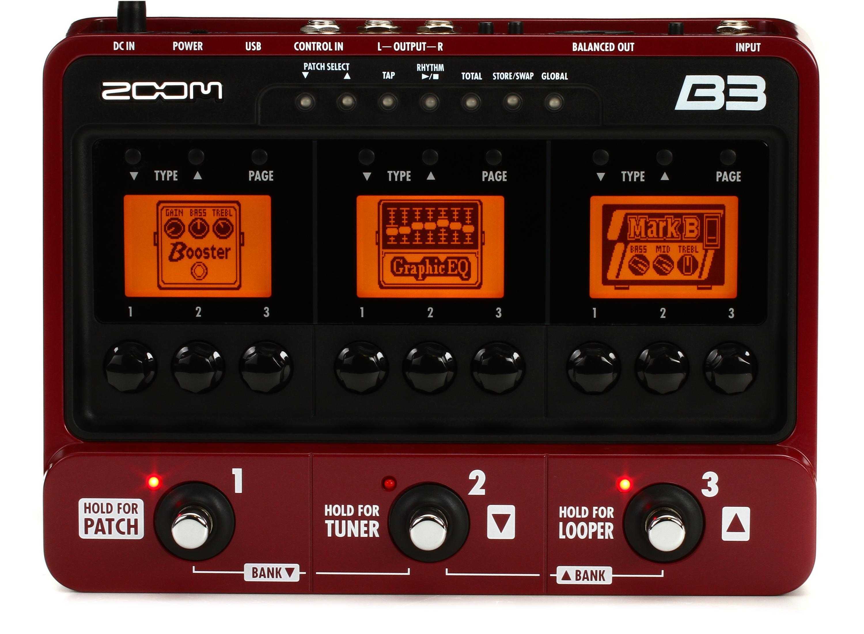 新素材新作 ZOOM ベース エフェクター bass ズーム B3 ギター 