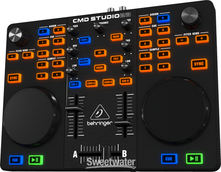 Behringer CMD Studio 2A 2-deck Portable DJ Controller | Sweetwater