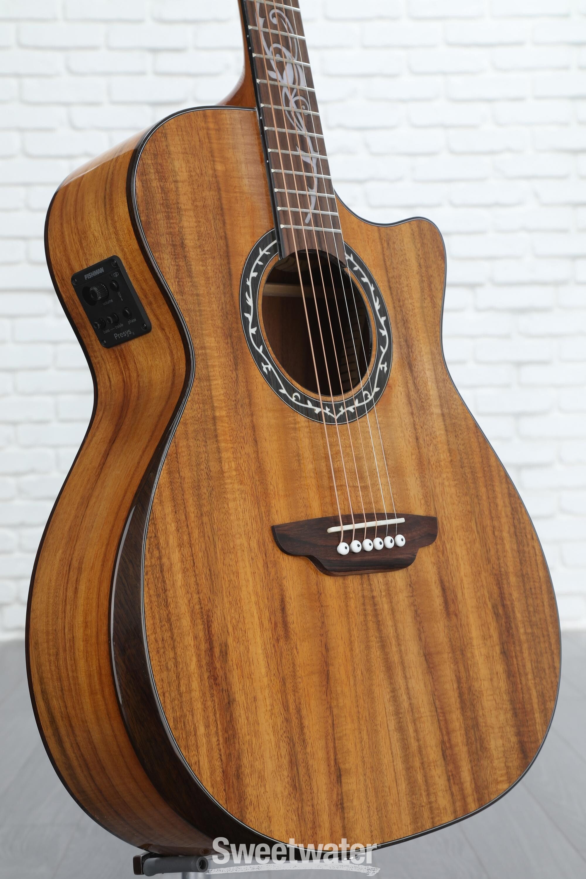 Luna Vineyard Koa Bevel Grand Auditiorium Acoustic-electric Guitar - Gloss Natural