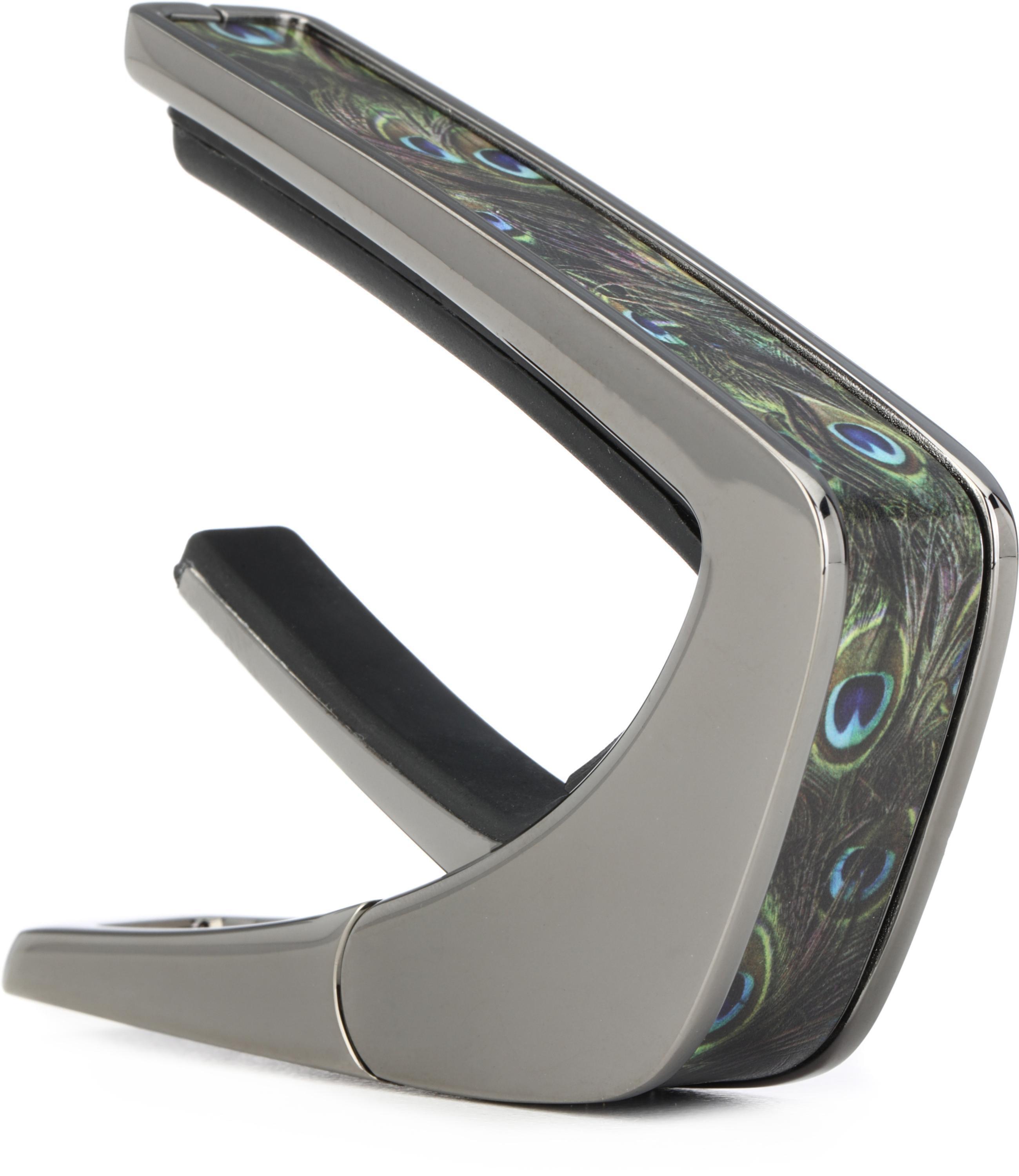Photo of Thalia Deluxe Capo - Black Chrome, Pearl Peacock