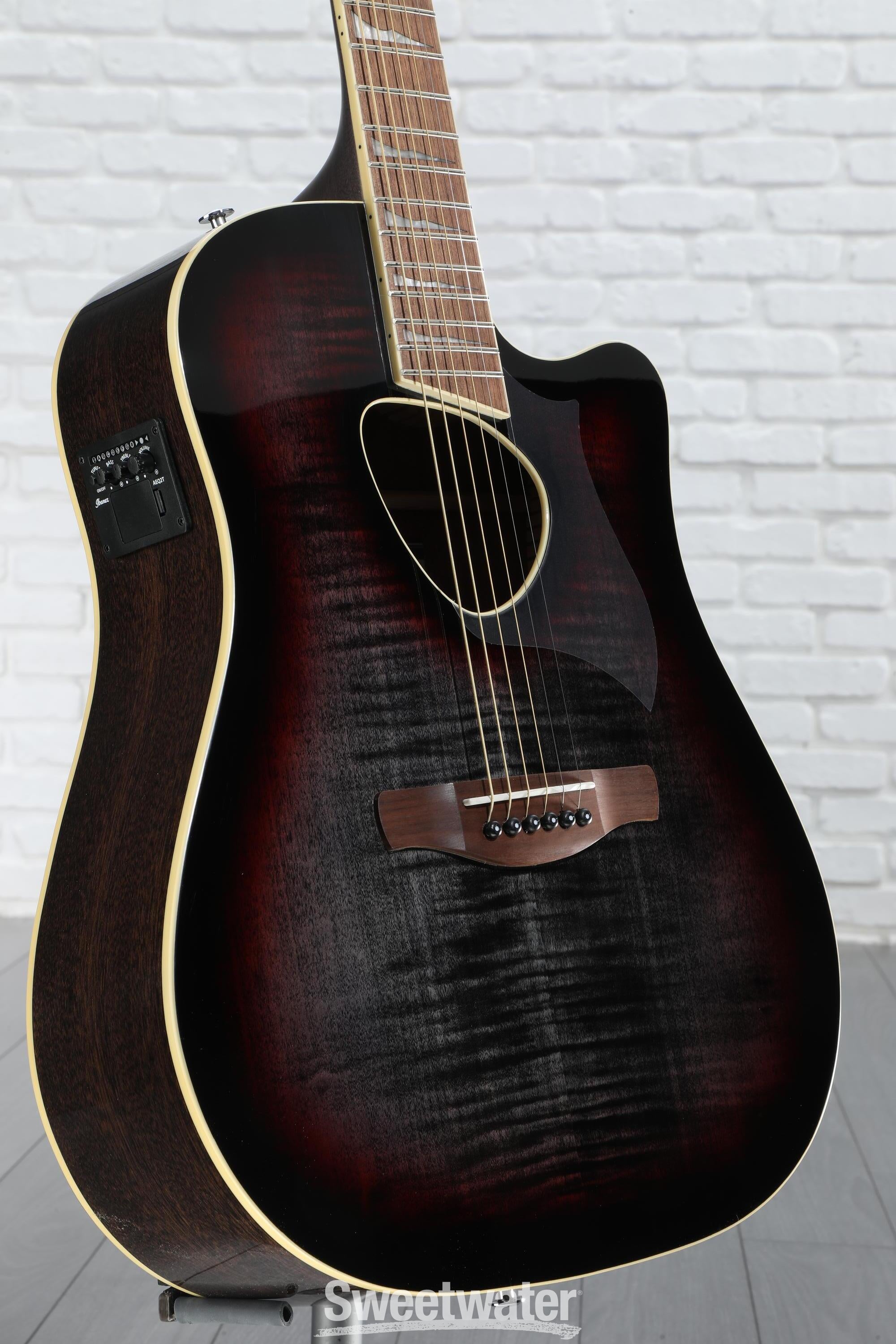 Ibanez Altstar ALT30FM Acoustic-electric Guitar - Red Doom