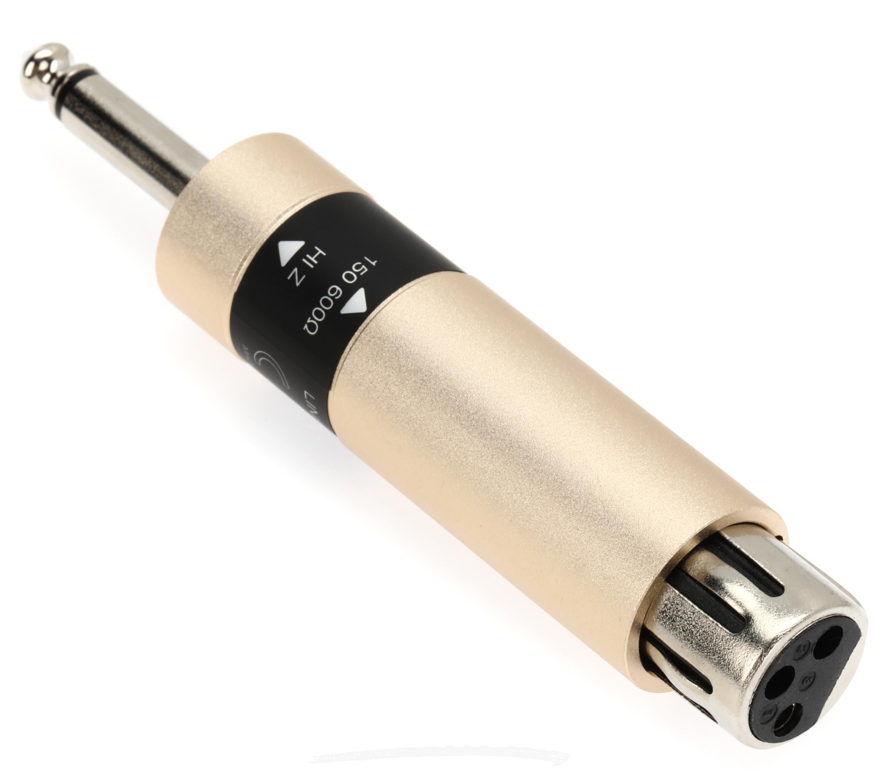 Shure A85F Lo-Z XLR Female to Hi-Z 1/4-inch Male In-line Shure A85F Lo-Z XLR Female to Hi-Z 1/4-inch Male In-line