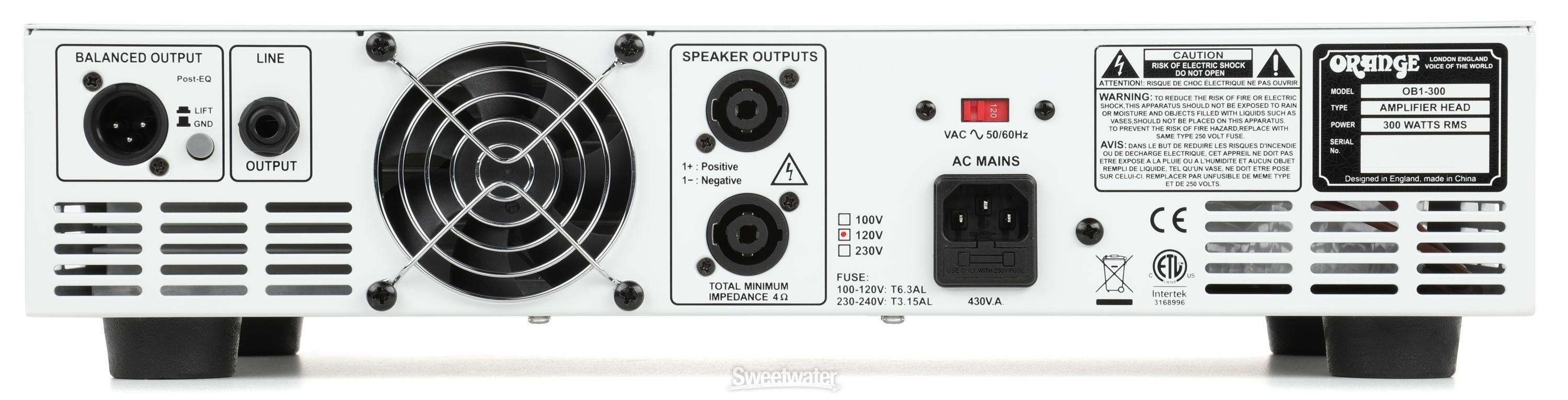Orange OB1-300 300-watt Single Channel Solid State Bass Head Orange OB1-300 300-watt Single Channel Solid State Bass Head