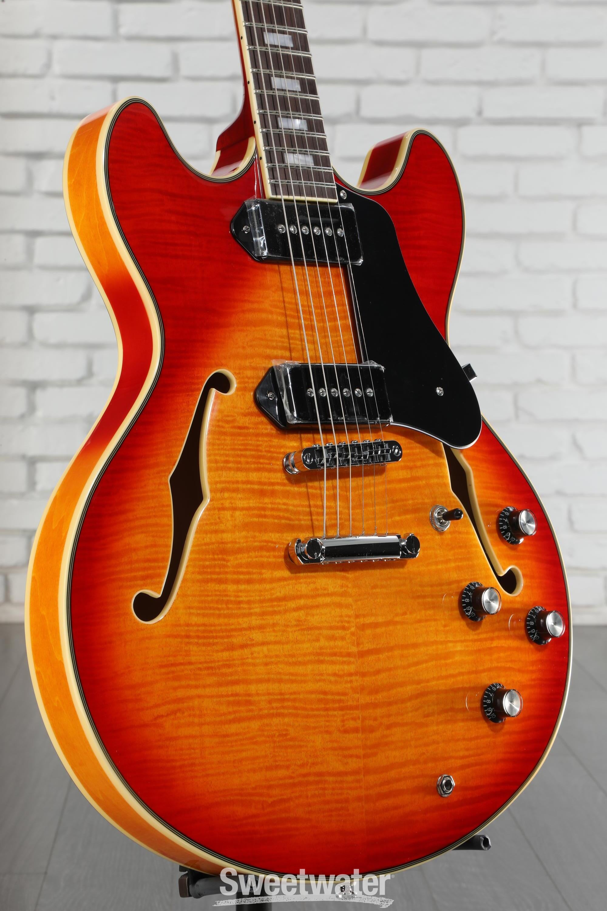 ギター Sire H7 Larry Carlton Sire Larry Carlton H7 Semi-hollow Electric Guitar - White