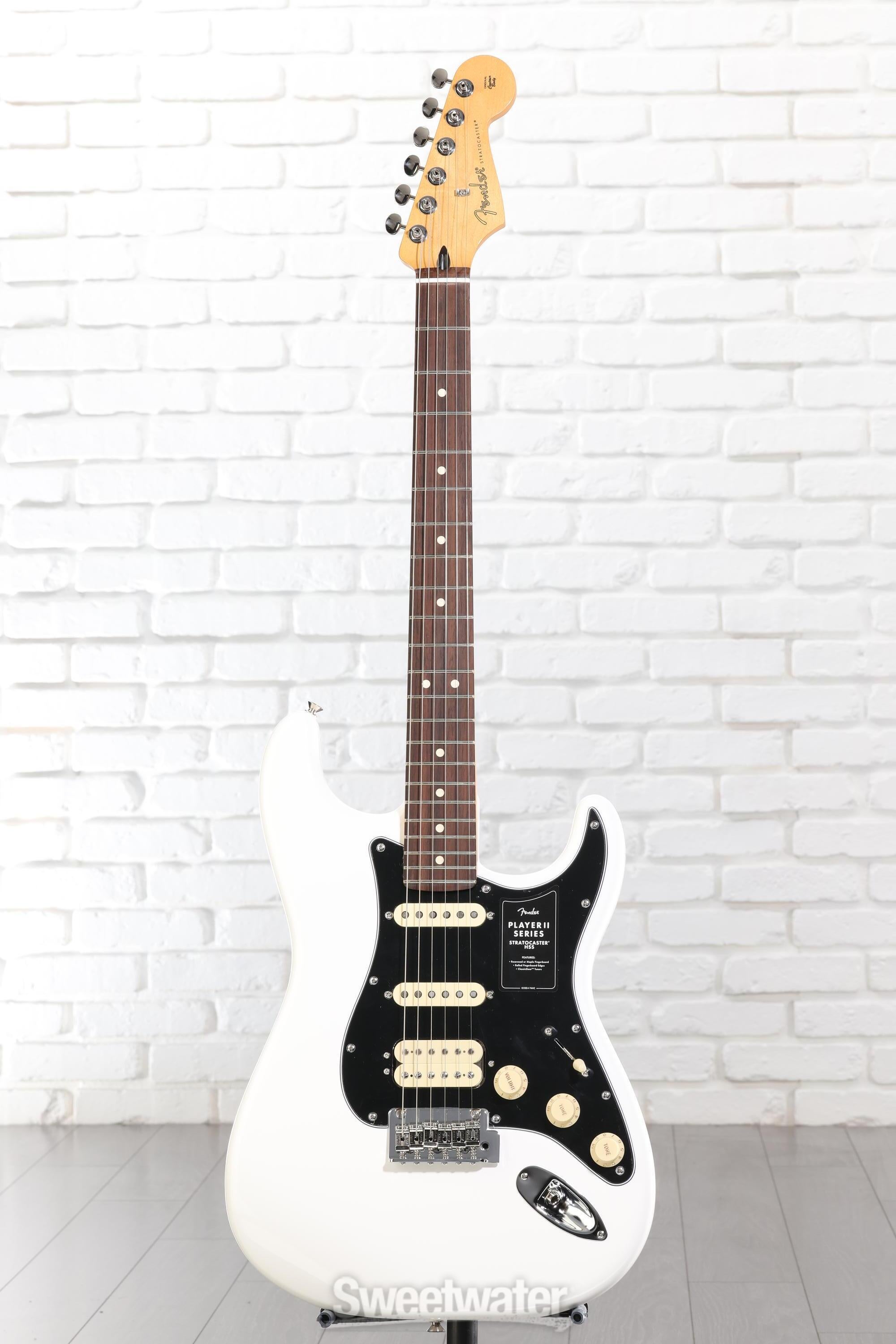Fender Player II Stratocaster HSS Electric Guitar - Polar White