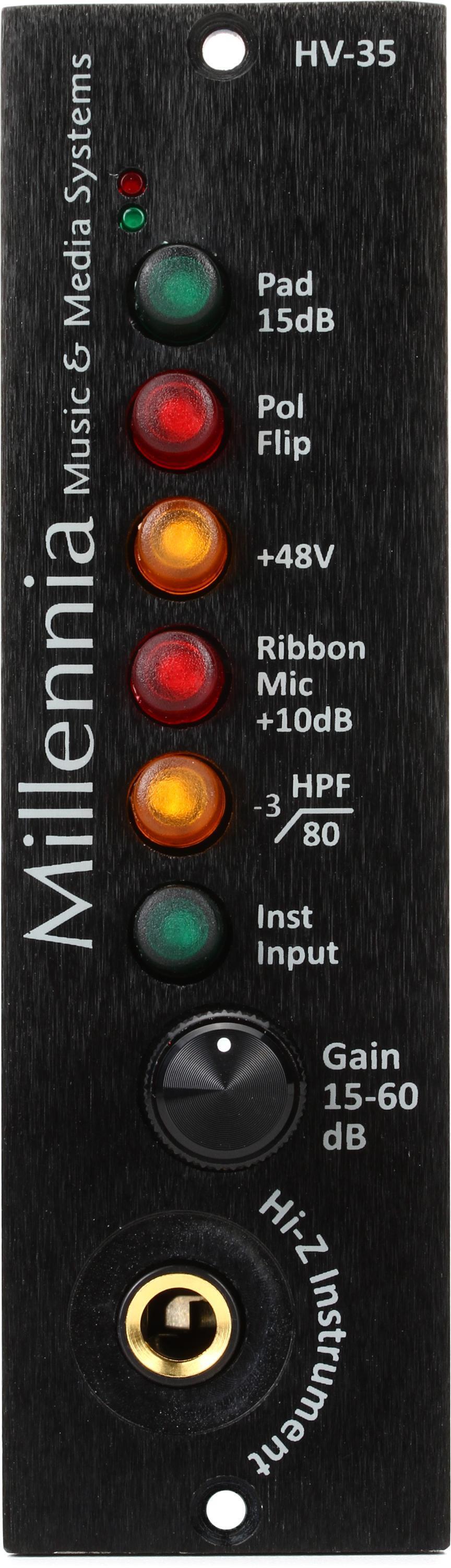 MILLENNIA hv-35マイクプリ Hi-Zギター入力API500 - fawema.org