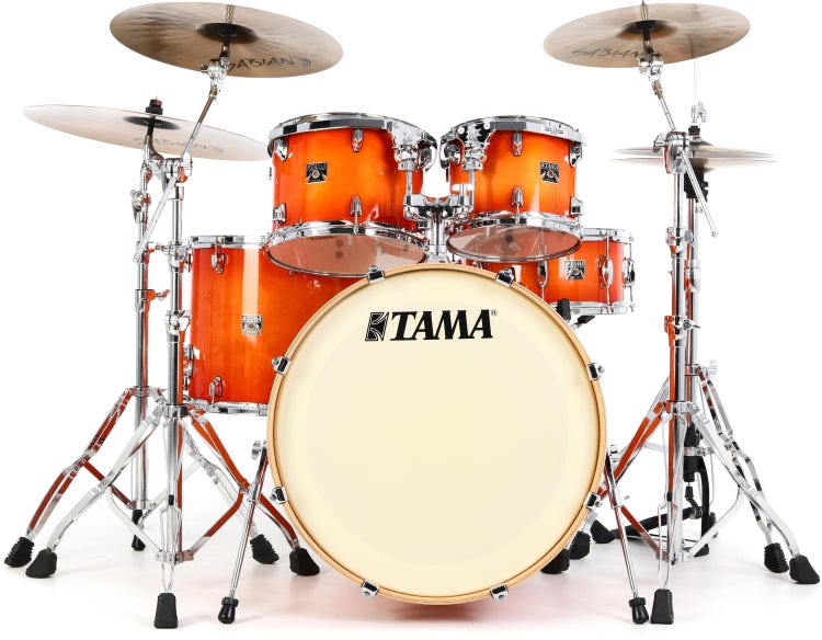 Tama Superstar Classic CL52KS 5-piece Shell Pack with Snare Drum - Tangerine Lacquer Burst
