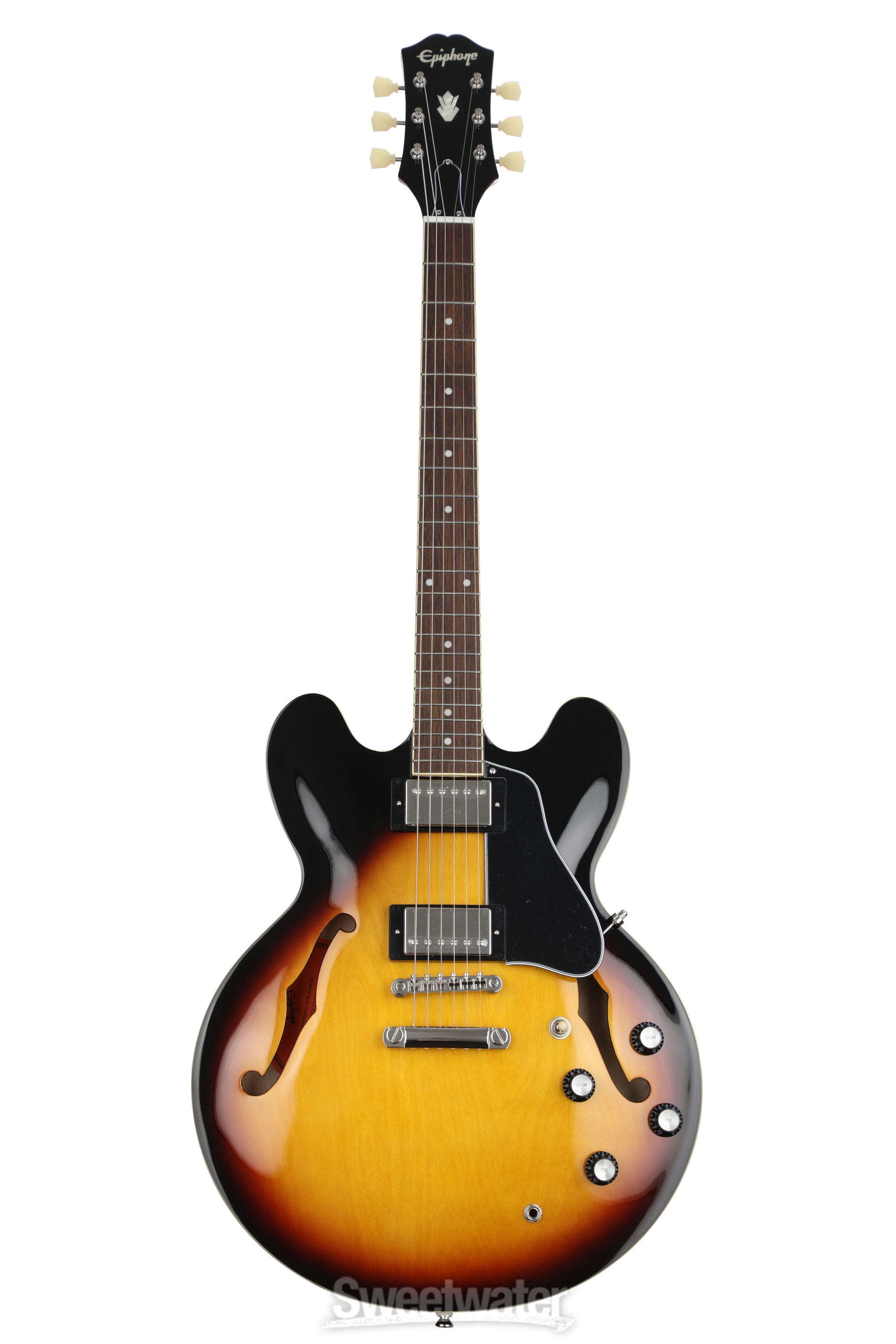 Epiphone ES-335 Semi-hollowbody Electric Guitar - Vintage Sunburst |  Sweetwater