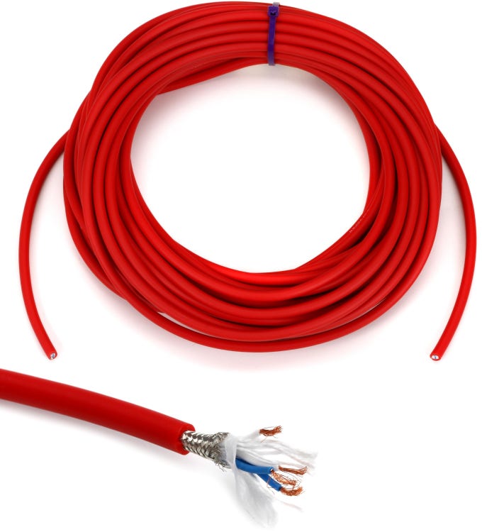 Solid Core 22 Gauge Guitar Circuit Wire-Red