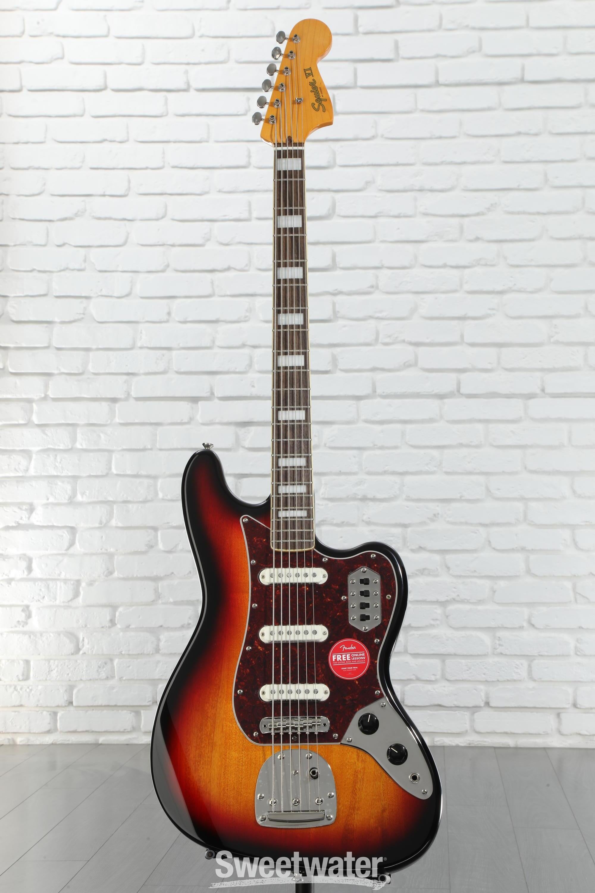 ベース Squier by Fender Classic Vibe Bass VI Squier Classic Vibe Bass VI Guitar Black | Guitar Center