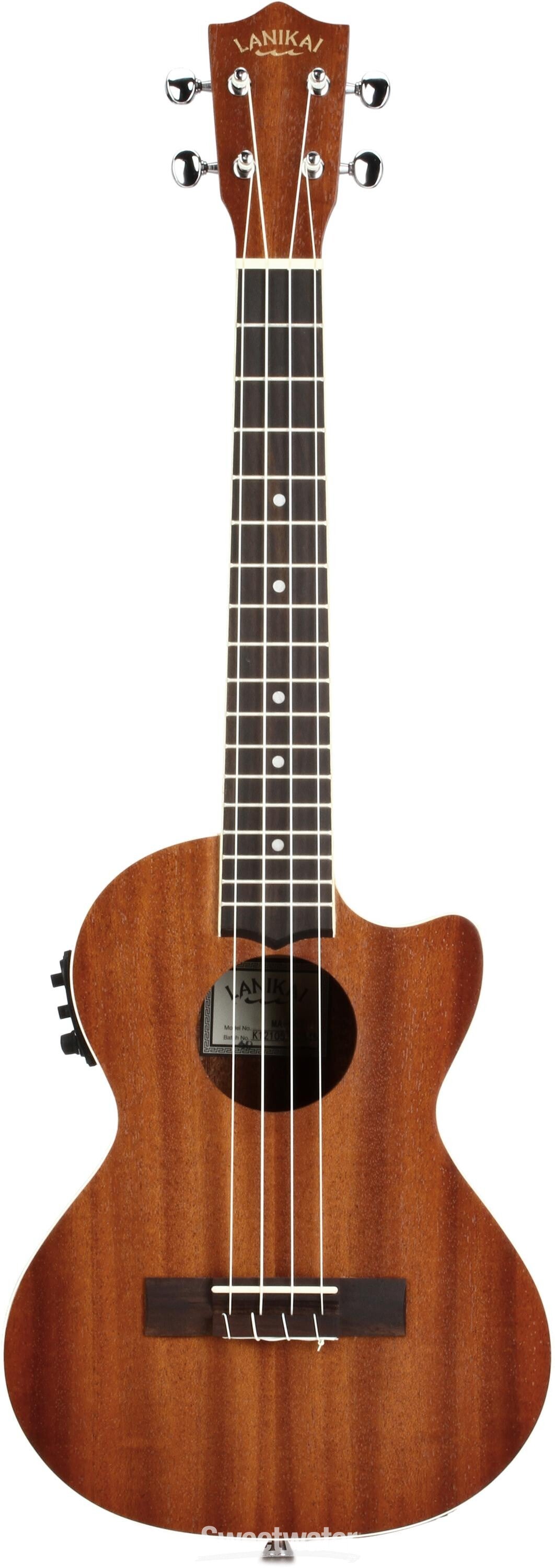 Lanikai MA-CET Mahogany Ukulele with Cutaway & Electronics - Tenor