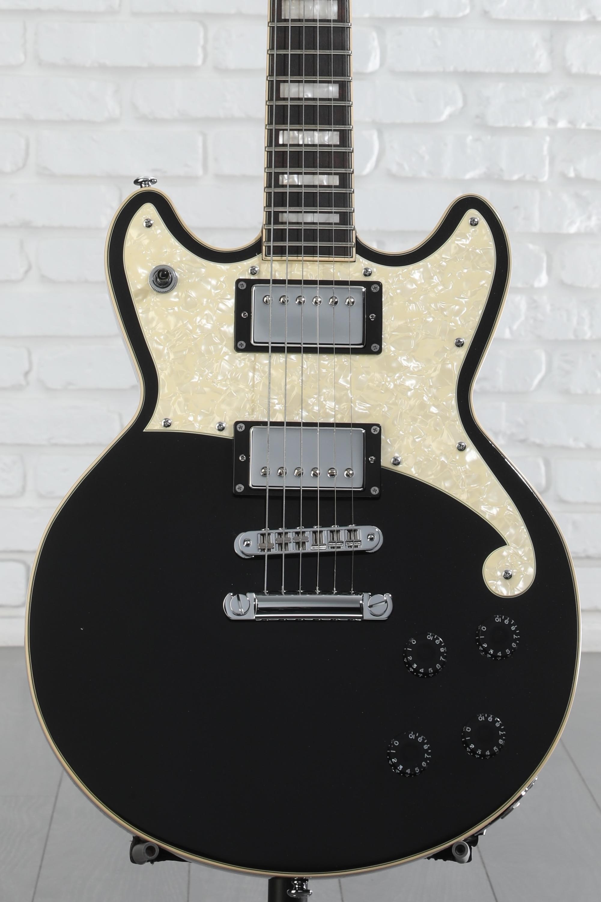 D'Angelico Premier Brighton Electric Guitar - Black Flake