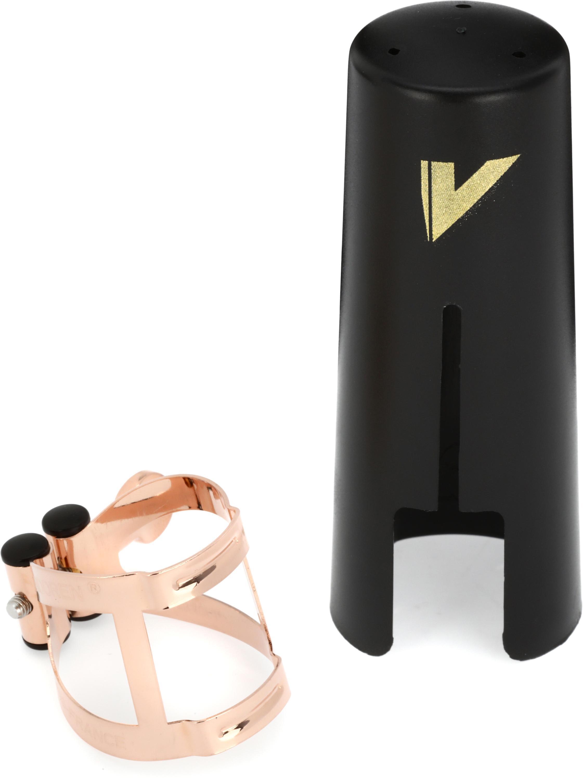 Vandoren M|O Alto Saxophone Ligature and Cap - Pink Gold
