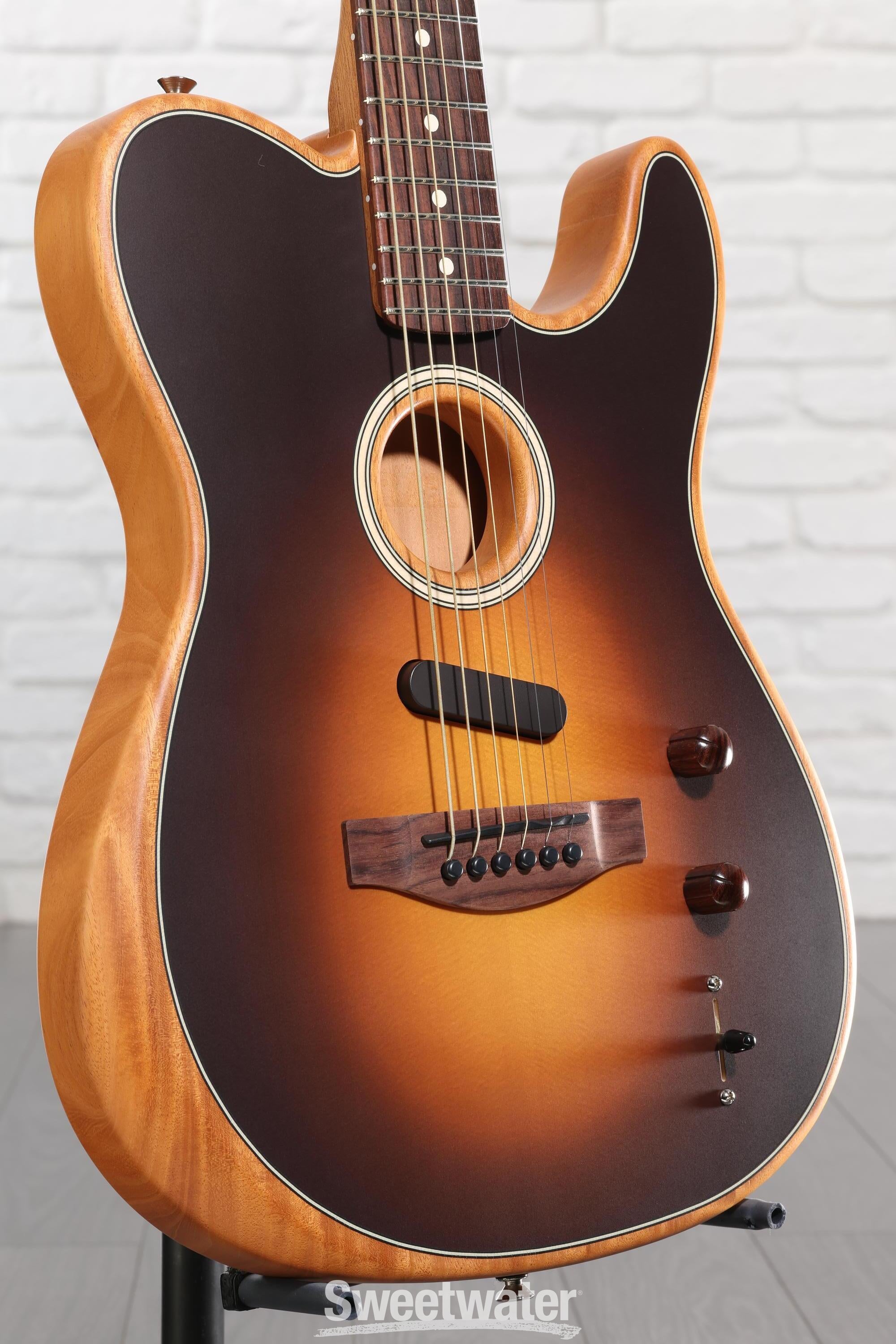 Photo of Fender Acoustasonic Player Telecaster Acoustic-electric Guitar - Shadow Burst with Rosewood Fingerboard