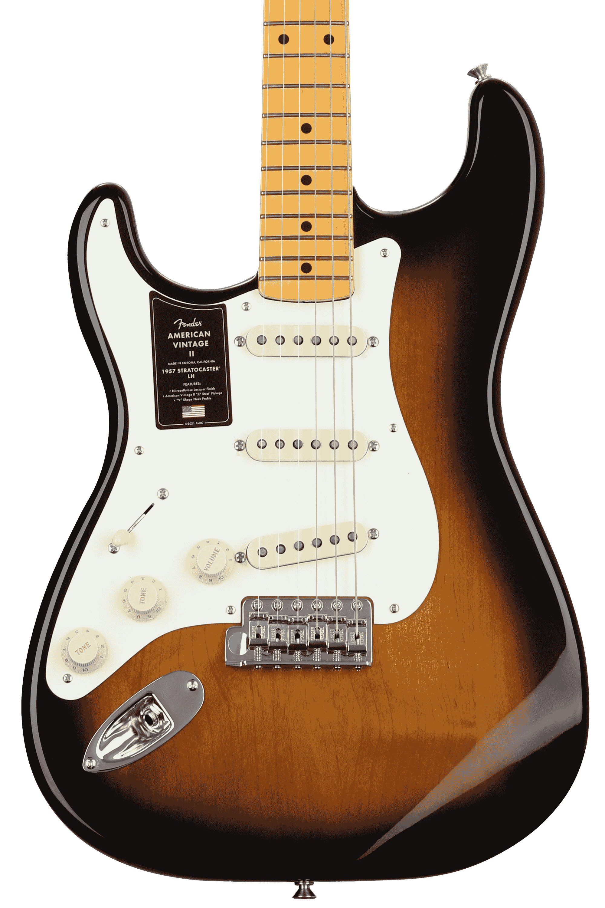 Fender American Vintage II 1957 Stratocaster Left-handed Electric Guitar - 2-color Sunburst