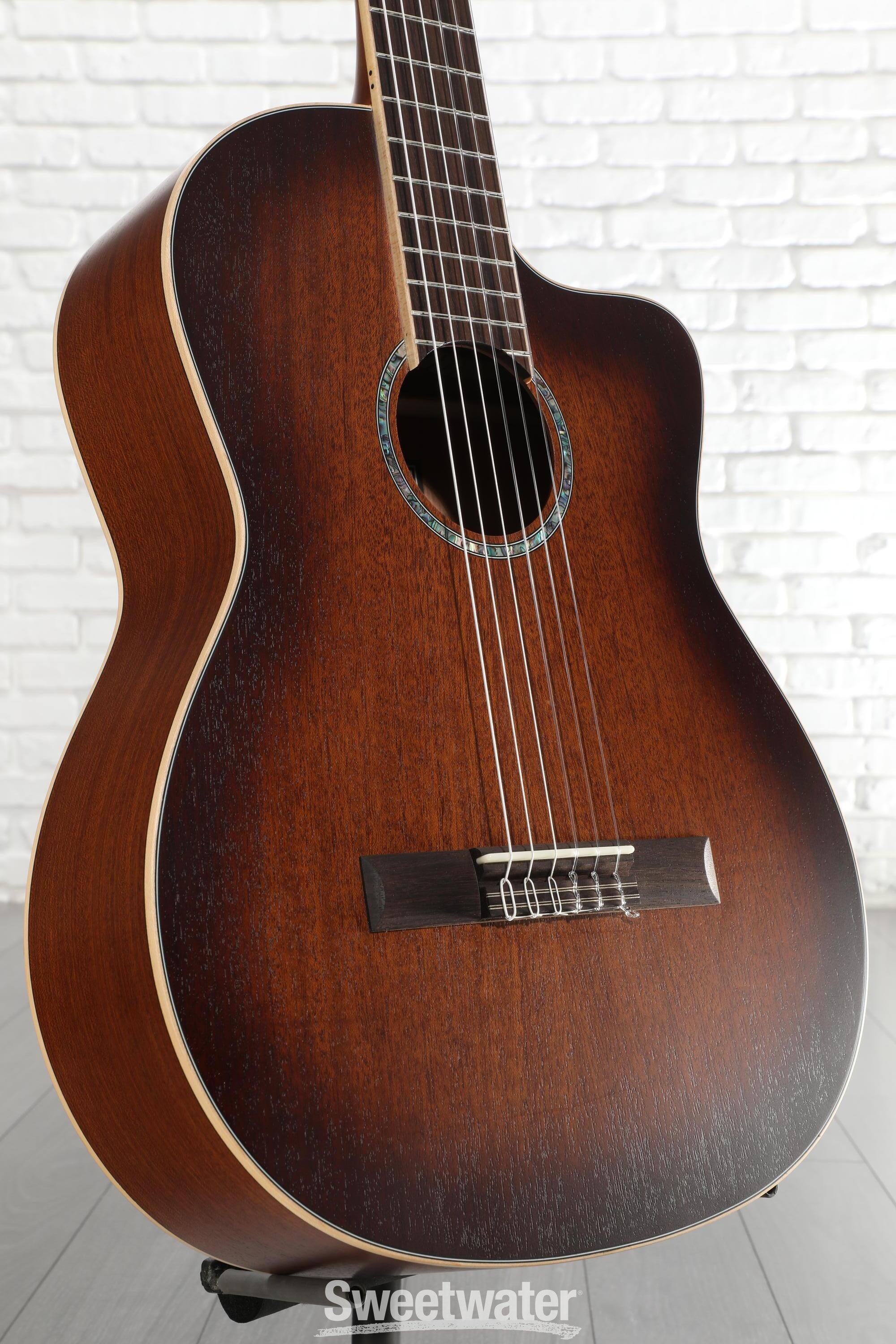 Photo of Cordoba C4-CE Nylon String Acoustic-Electric Guitar - Edgeburst