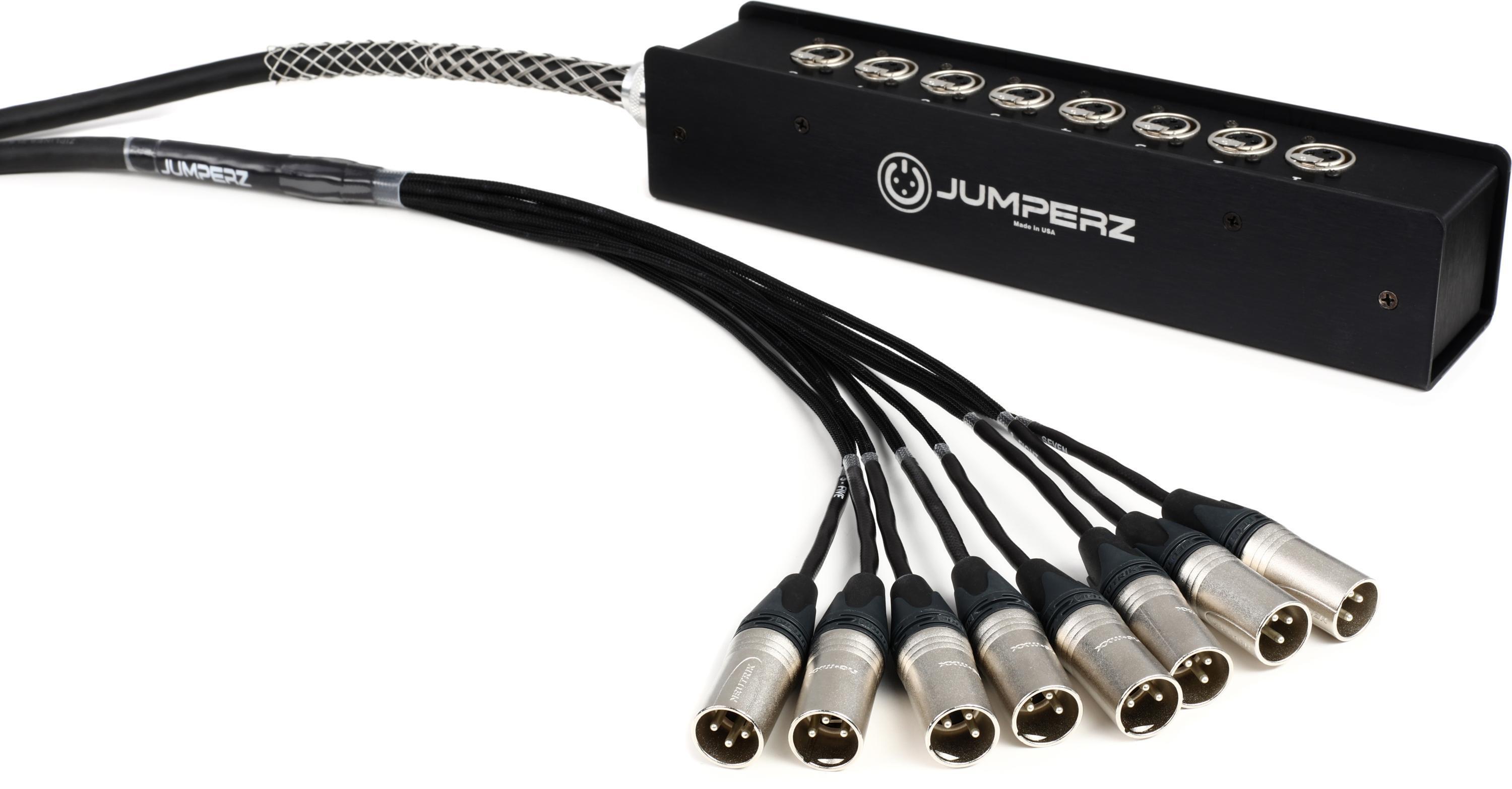 JUMPERZ 8-channel Studio Drop Snake - 25 foot | Sweetwater