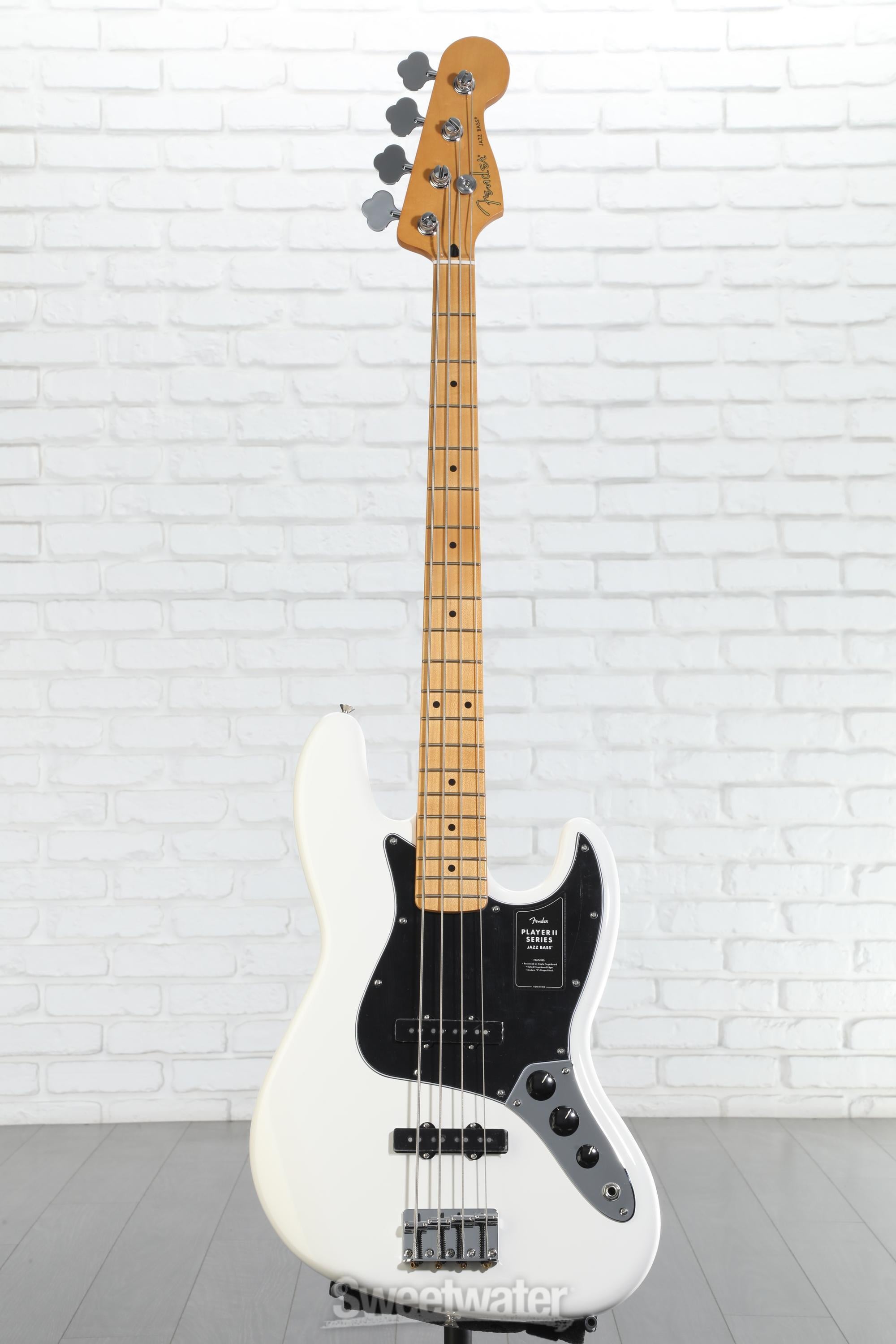 Fender Player II Jazz Bass - Polar White with Maple Fingerboard