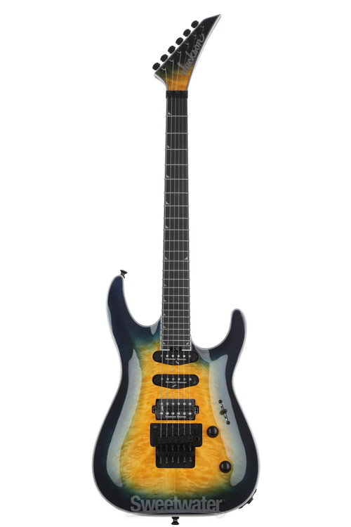 Jackson Pro Plus Series Soloist SLA3Q Electric Guitar - Amber Blue