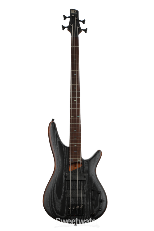 Ibanez SR670 Bass Guitar - Silver Wave Black Flat | Sweetwater