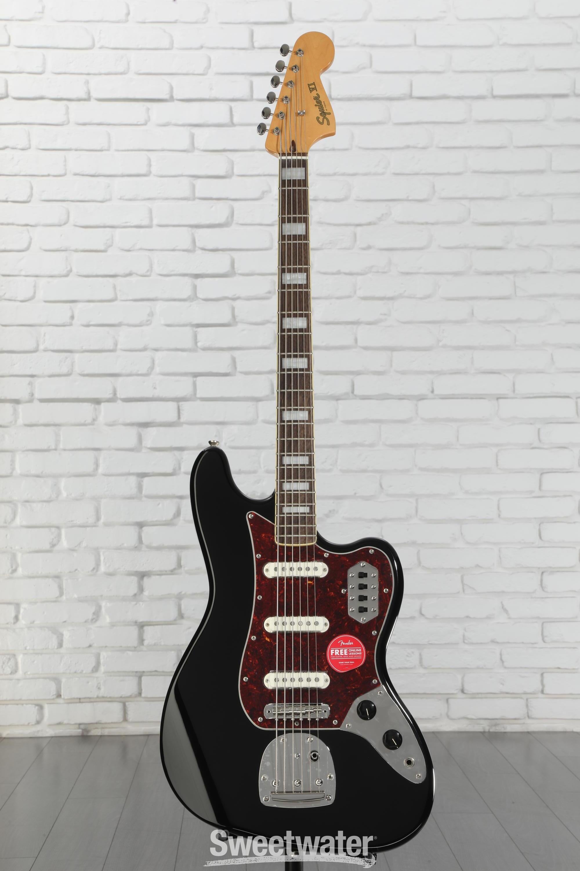 【10733】Squier Jazz Bass VI 6弦ベース ブラック Squier by Fender Affinity Series Jazz Bass VI Black Metallic