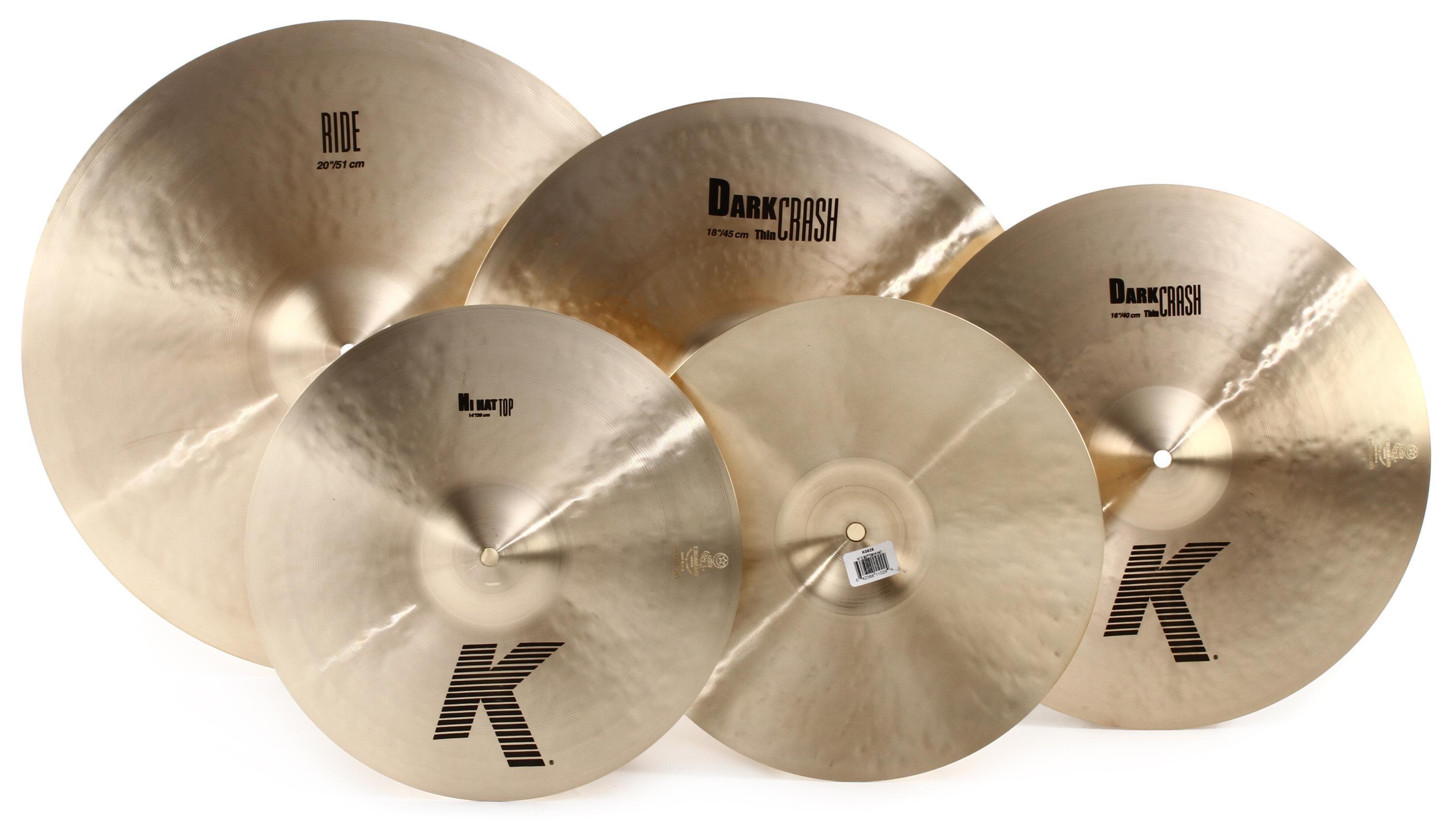 Zildjian K Cymbal Set - 14/16/20 inch - with Free 18 inch Dark