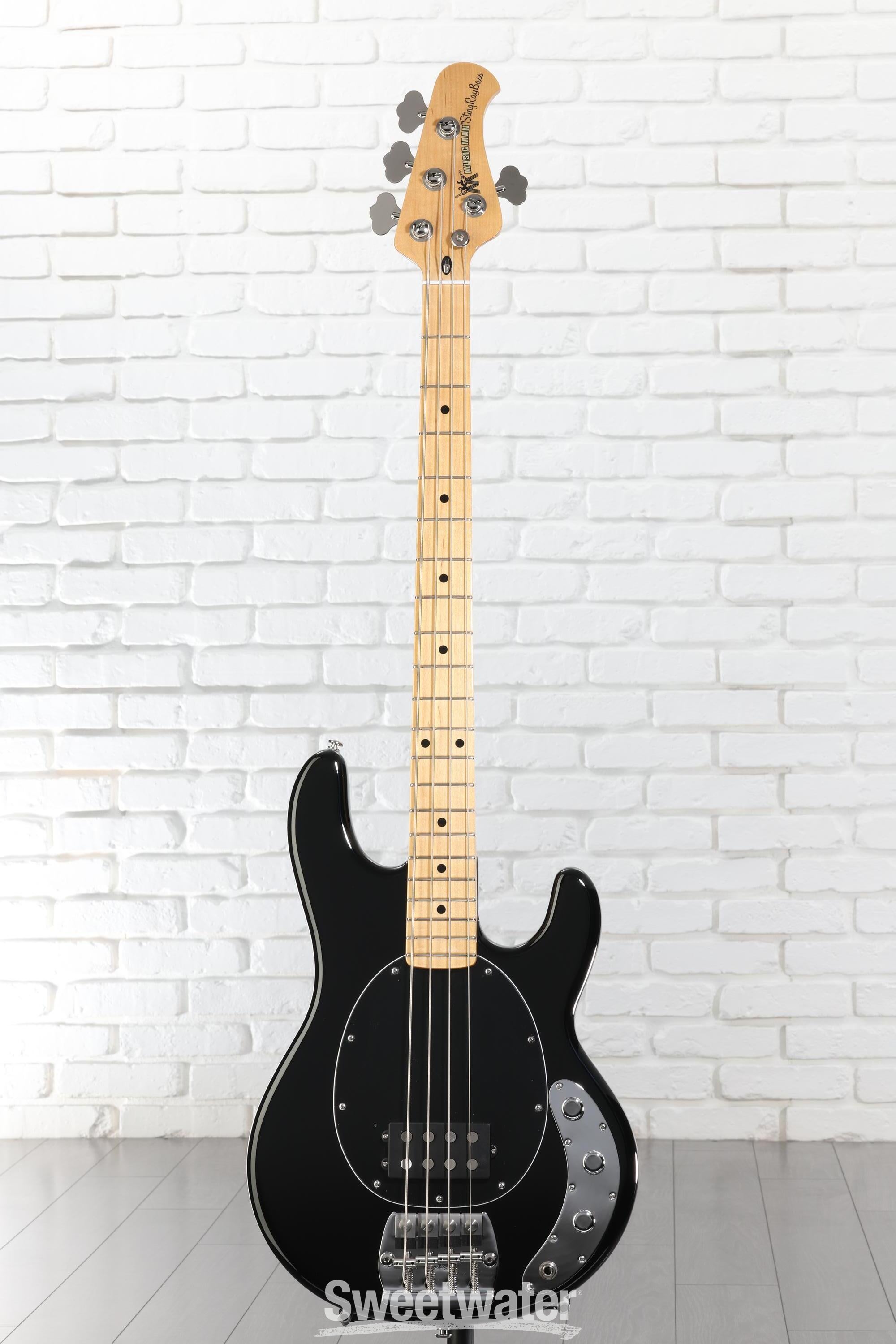 Ernie Ball Music Man Retro '70s StingRay Bass Guitar - Black