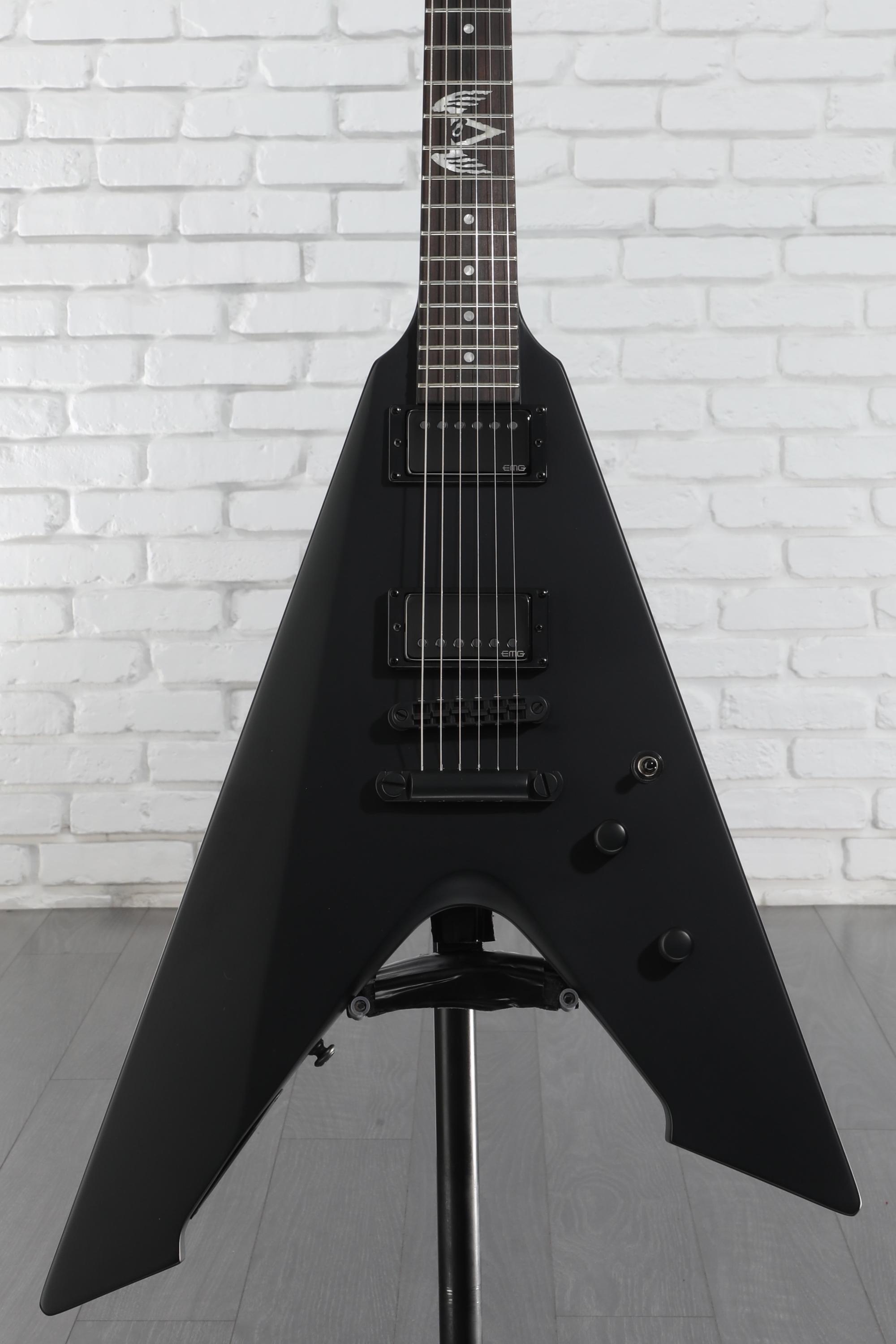 希少　LTD / Vulture Black Satin Lefty ESP VULTURE - The ESP Guitar Company