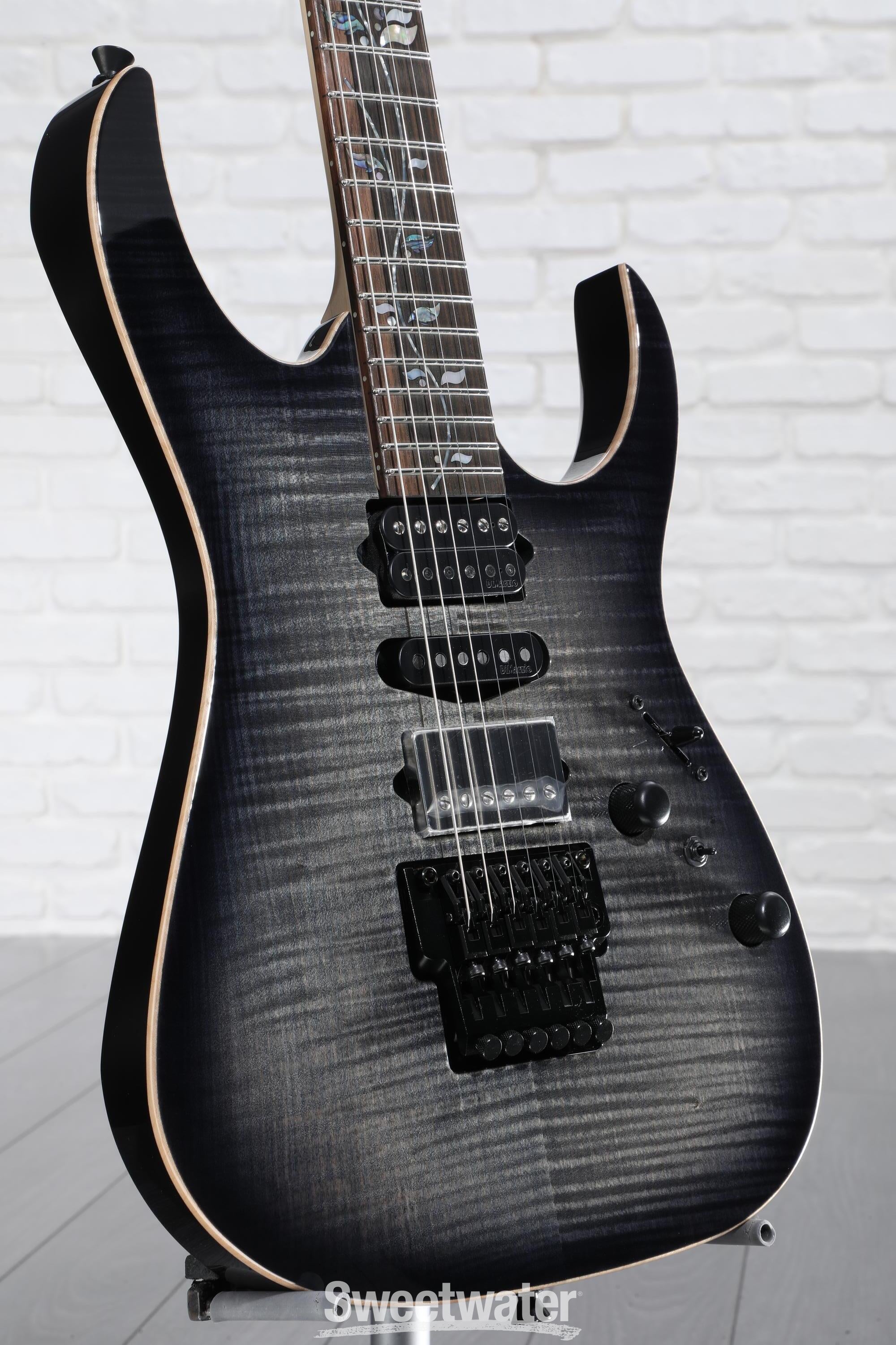 Ibanez J Custom RG8870 Electric Guitar - Black Rutile | Sweetwater