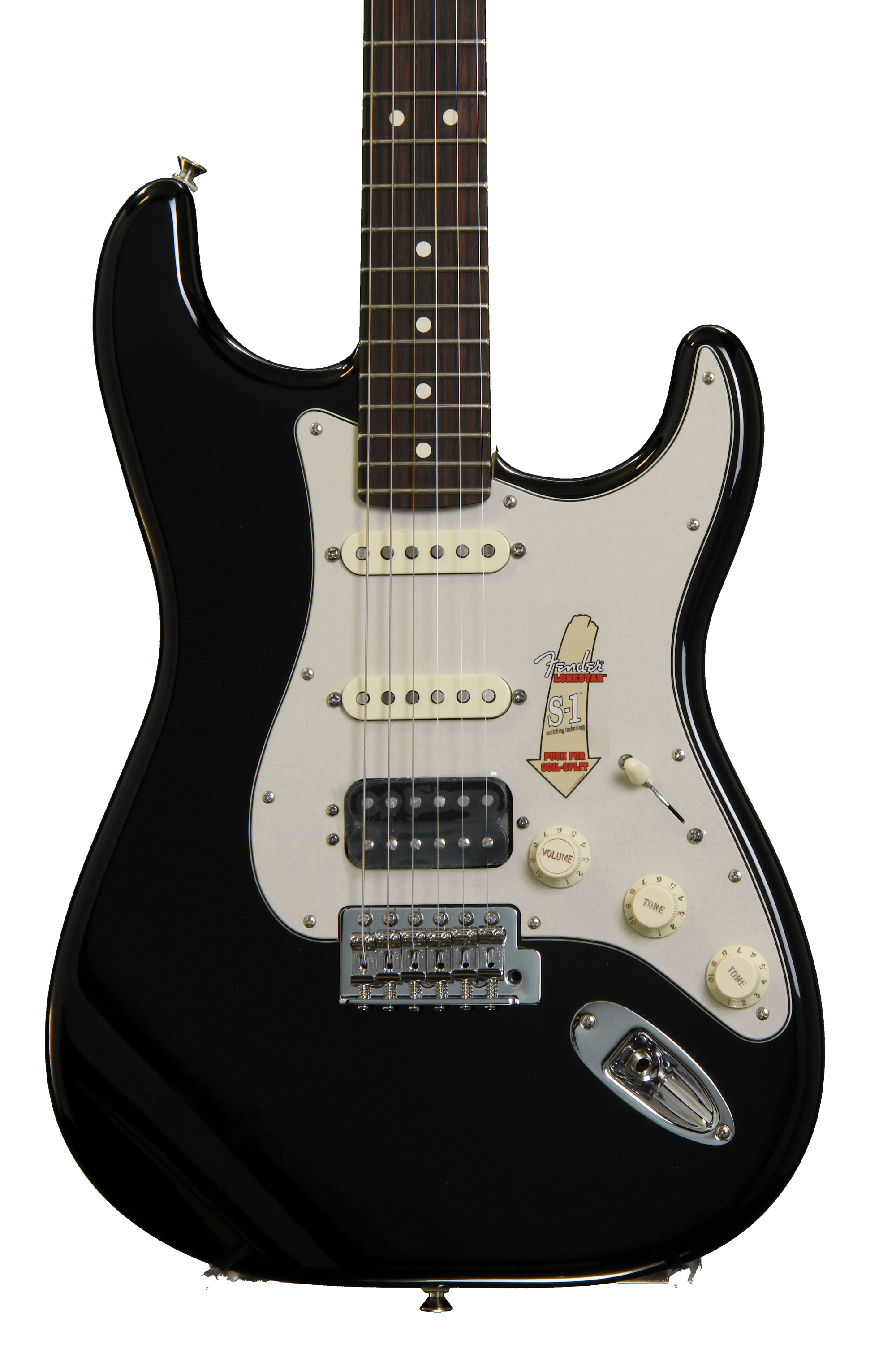 Fender Deluxe Lone Star Stratocaster - Black | Sweetwater