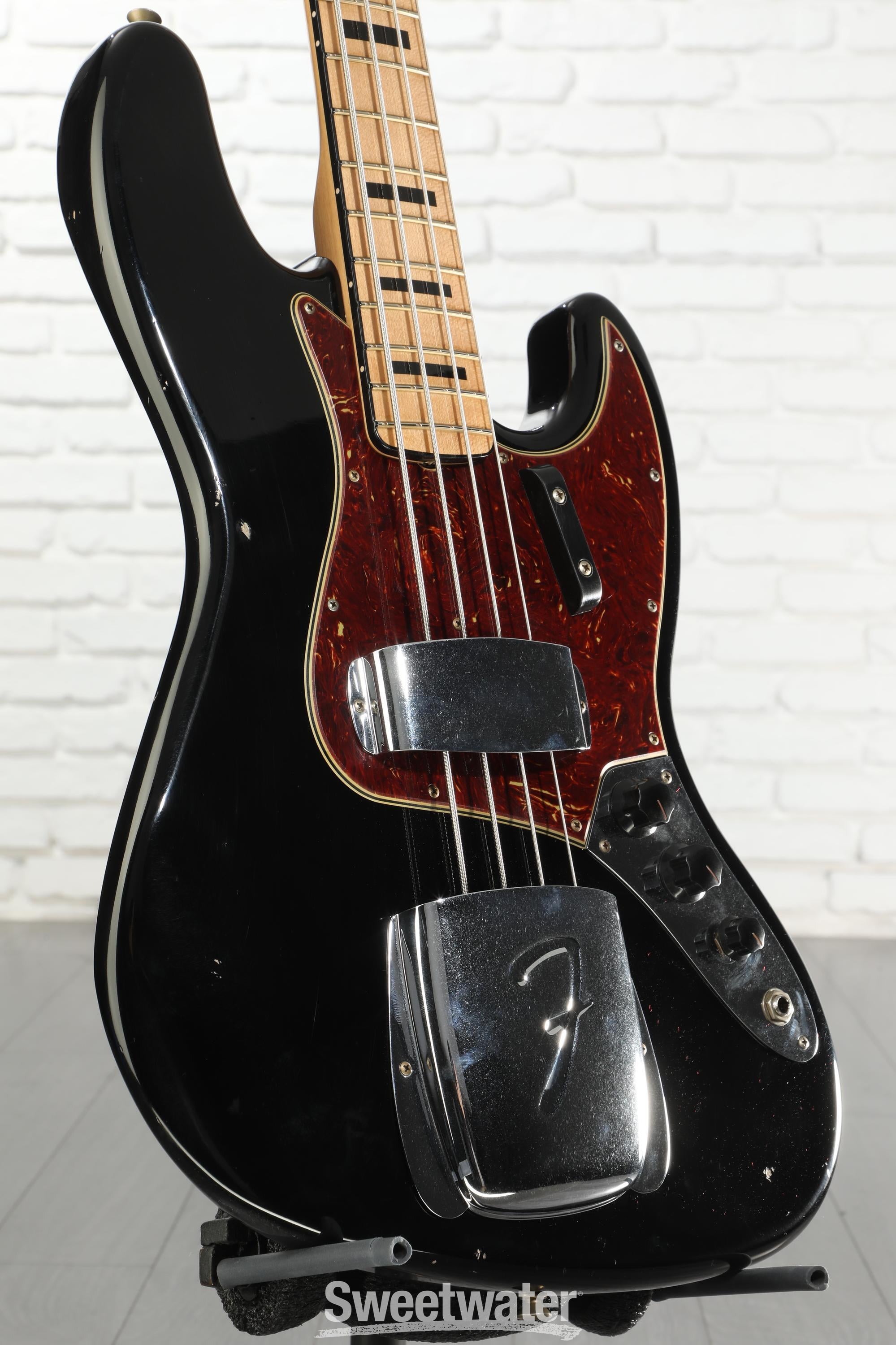 Fender Custom Shop 1968 Jazz Bass Journeyman Relic - Aged Black