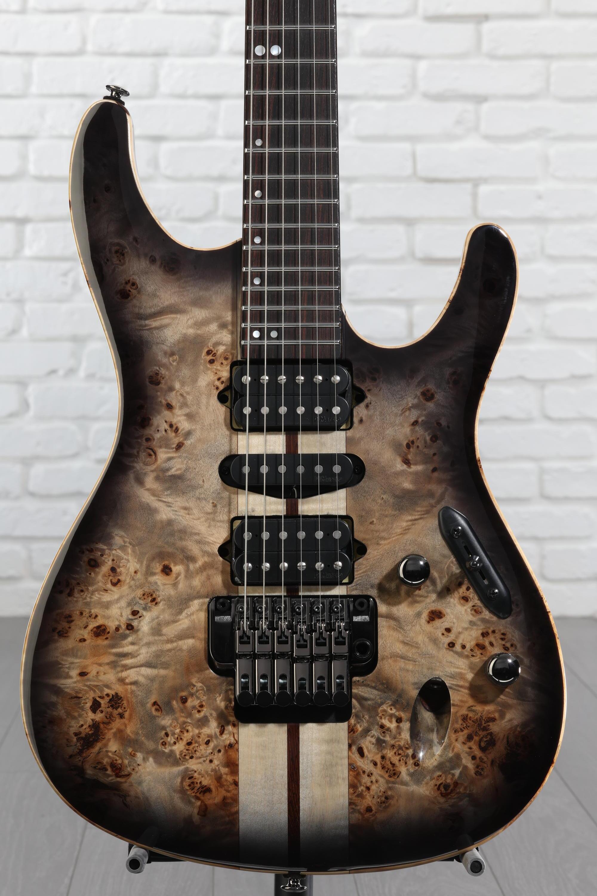 Ibanez Premium S1070PBZ Electric Guitar - Charcoal Black Burst