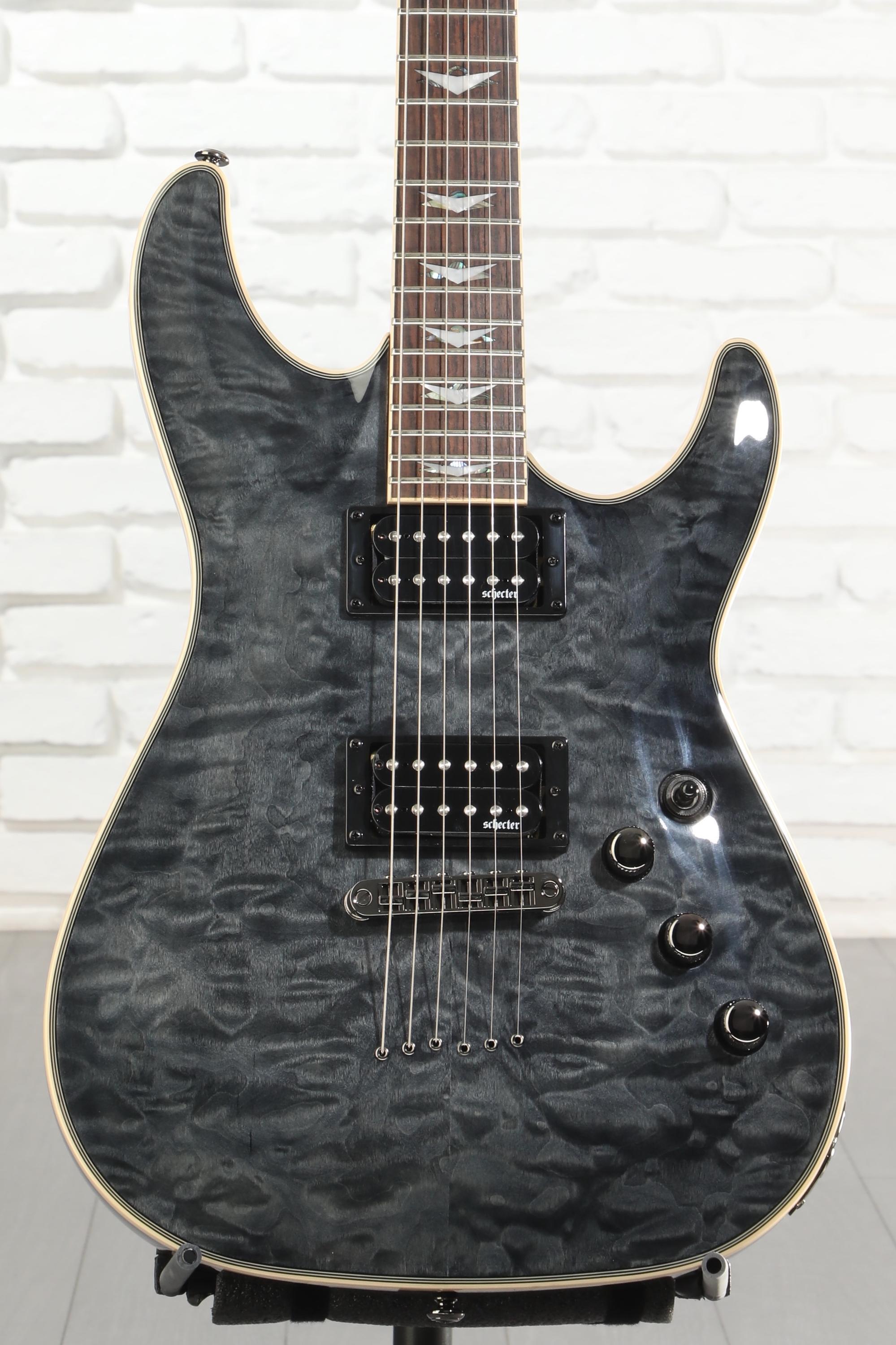 Schecter Omen Extreme-6 Electric Guitar - See-Thru Black | Sweetwater