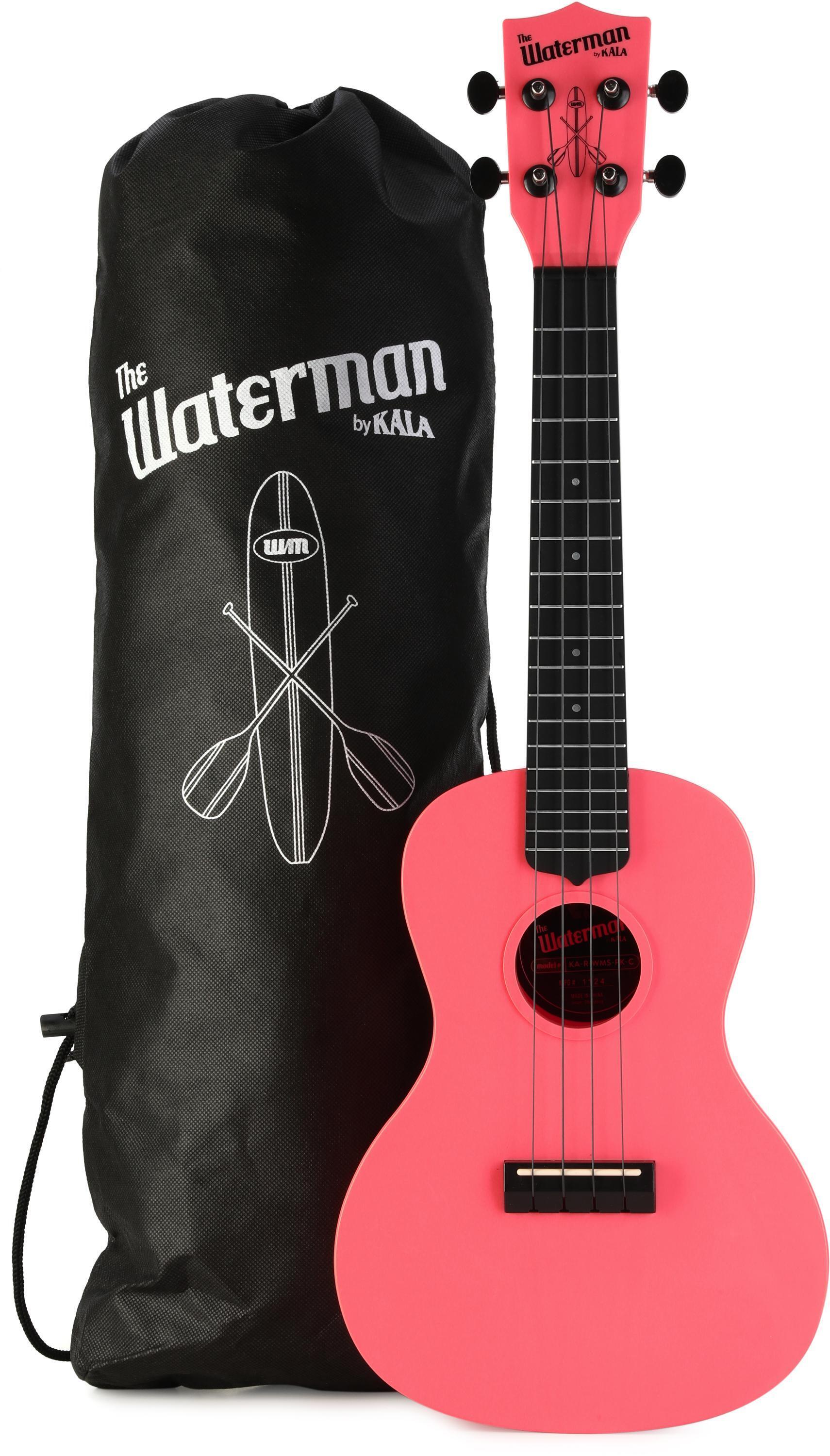 Photo of Kala The Waterman Concert Ukulele - Pink Dusk