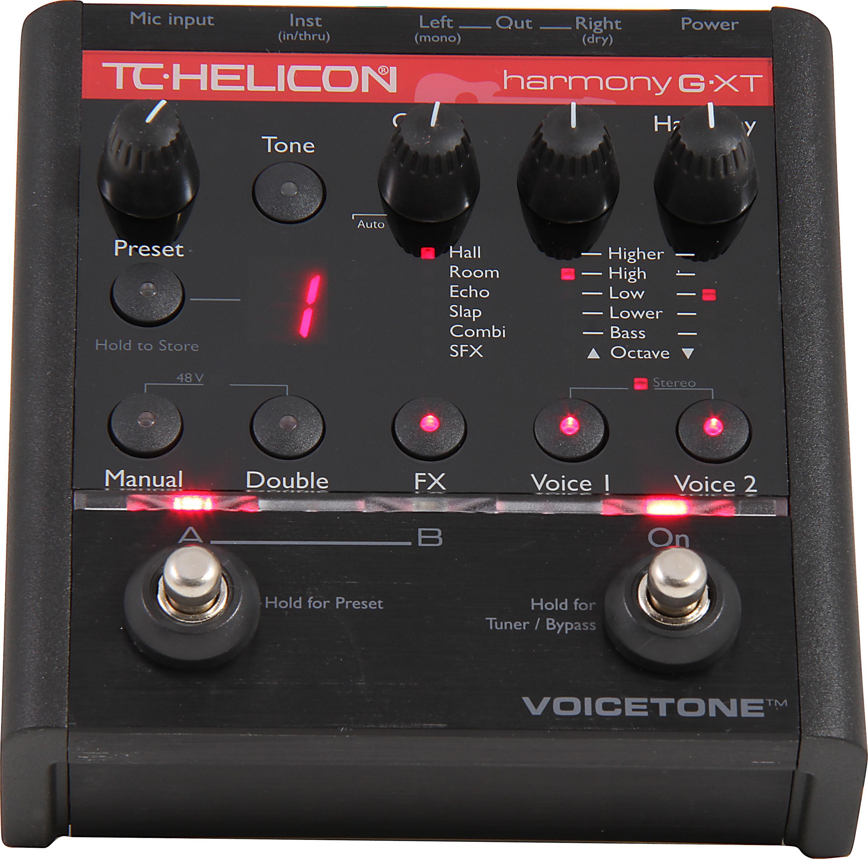 TC-Helicon VoiceTone Harmony-G XT Vocal Effects Pedal