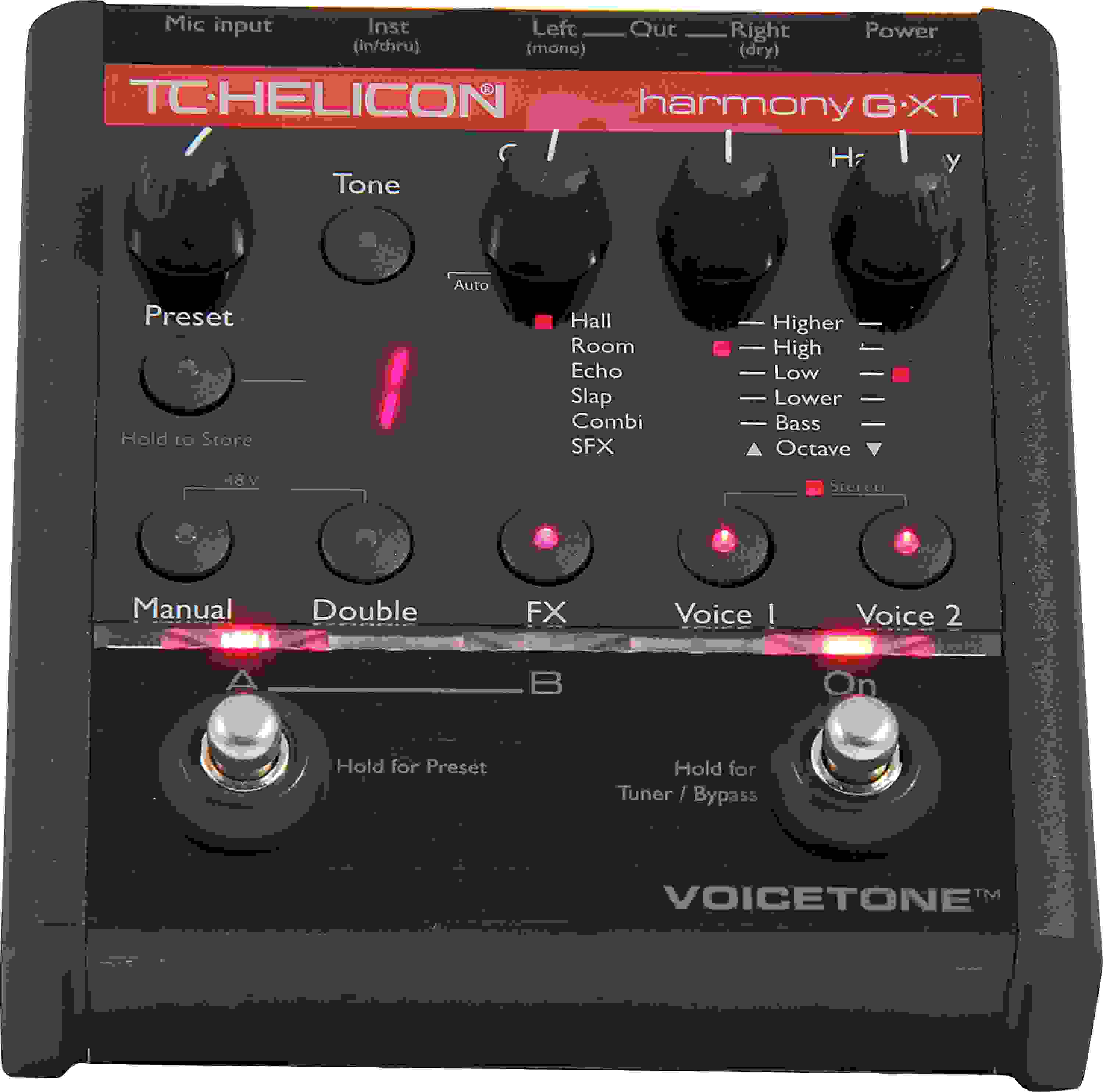 TC-Helicon VoiceTone Harmony-G XT Vocal Effects Pedal | Sweetwater