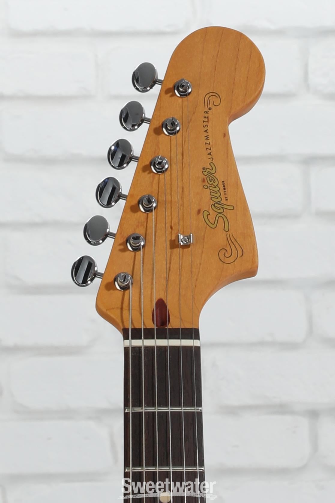 Squier J Mascis Signature Jazzmaster - Vintage White with Indian